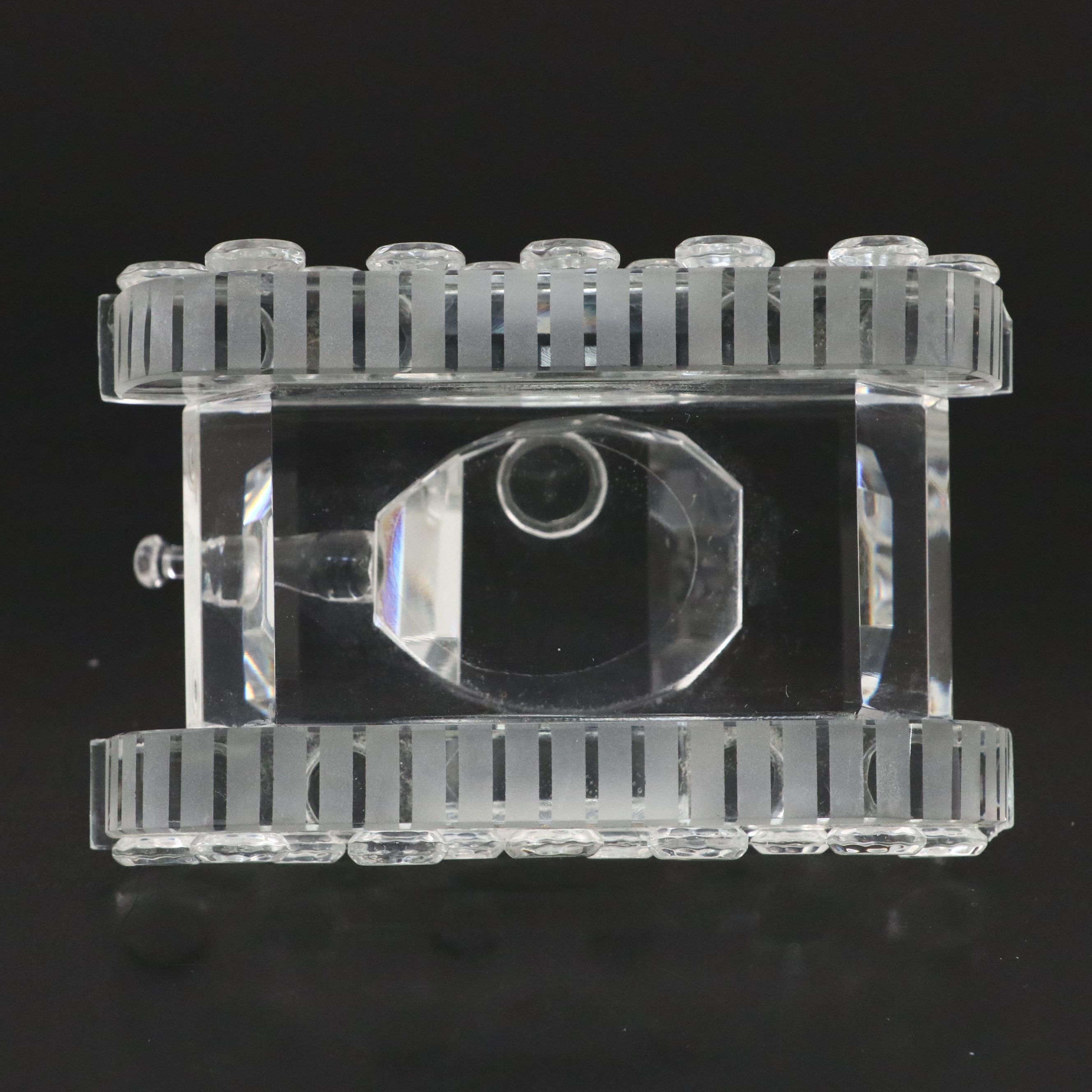 Waterford Crystal Golfer with Other Crystal Figurines and Golf Picture Frame