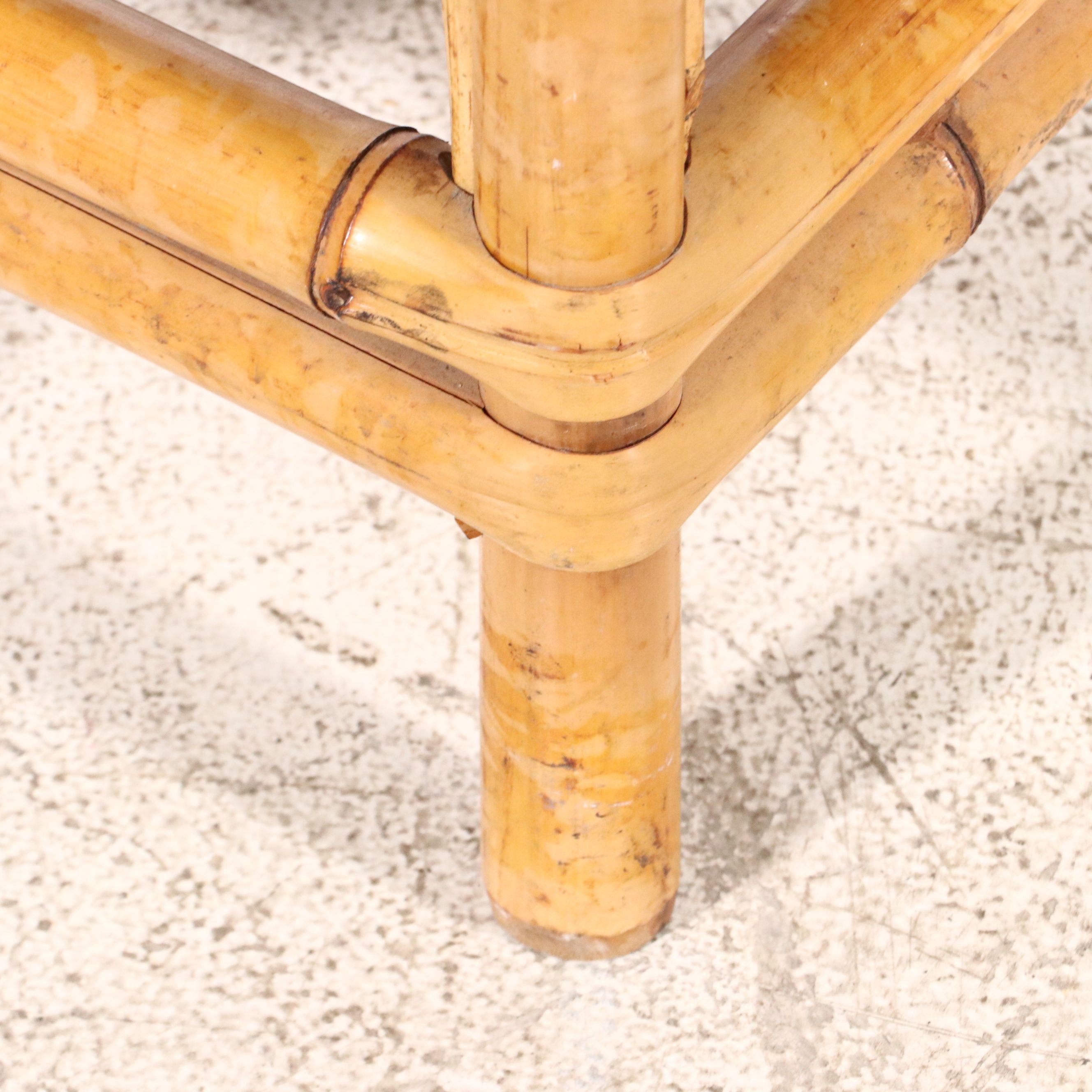 Brighton Pavilion Style Bamboo and Cane Seat Chair, Late 20th Century