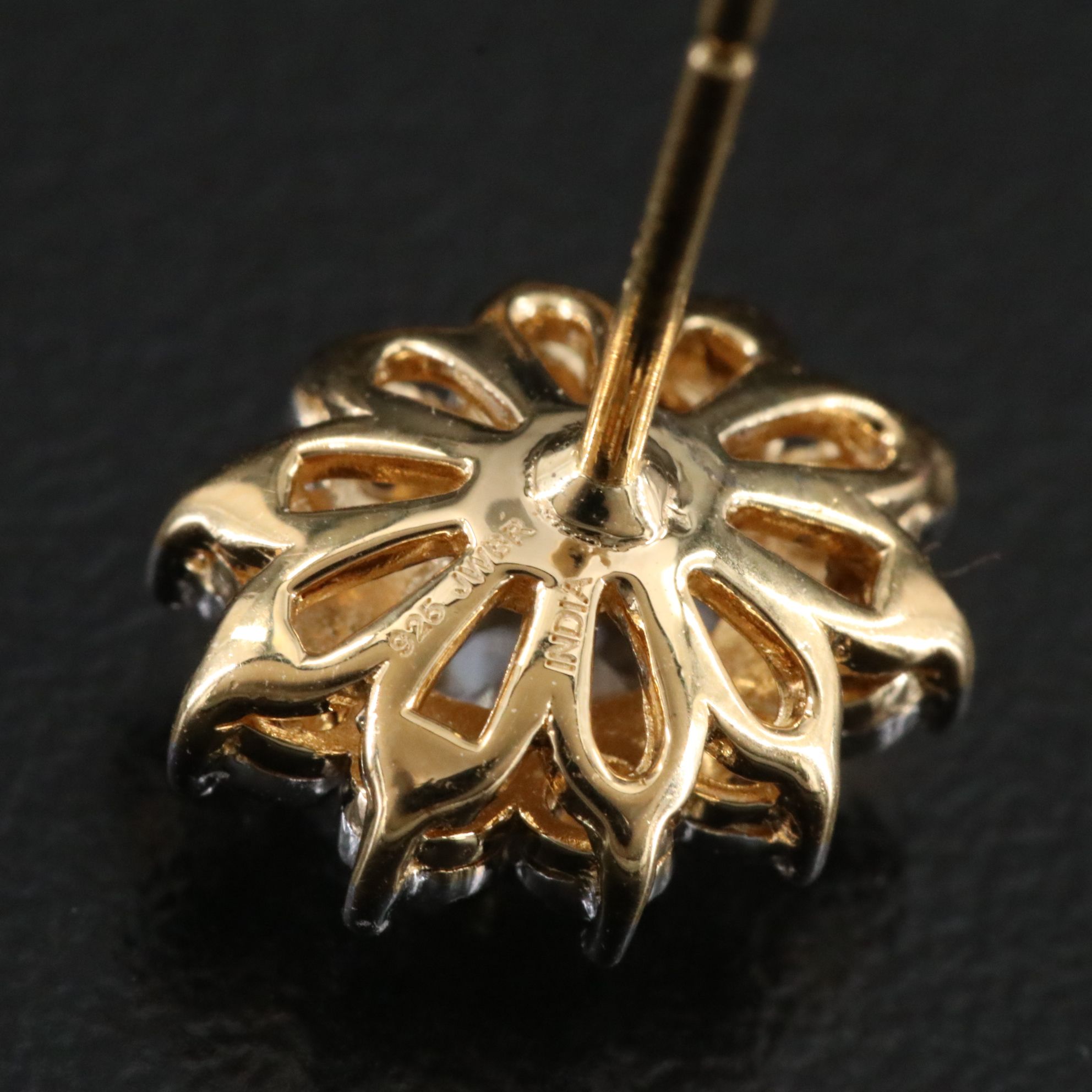 Sterling White Sapphire and Diamond Earrings