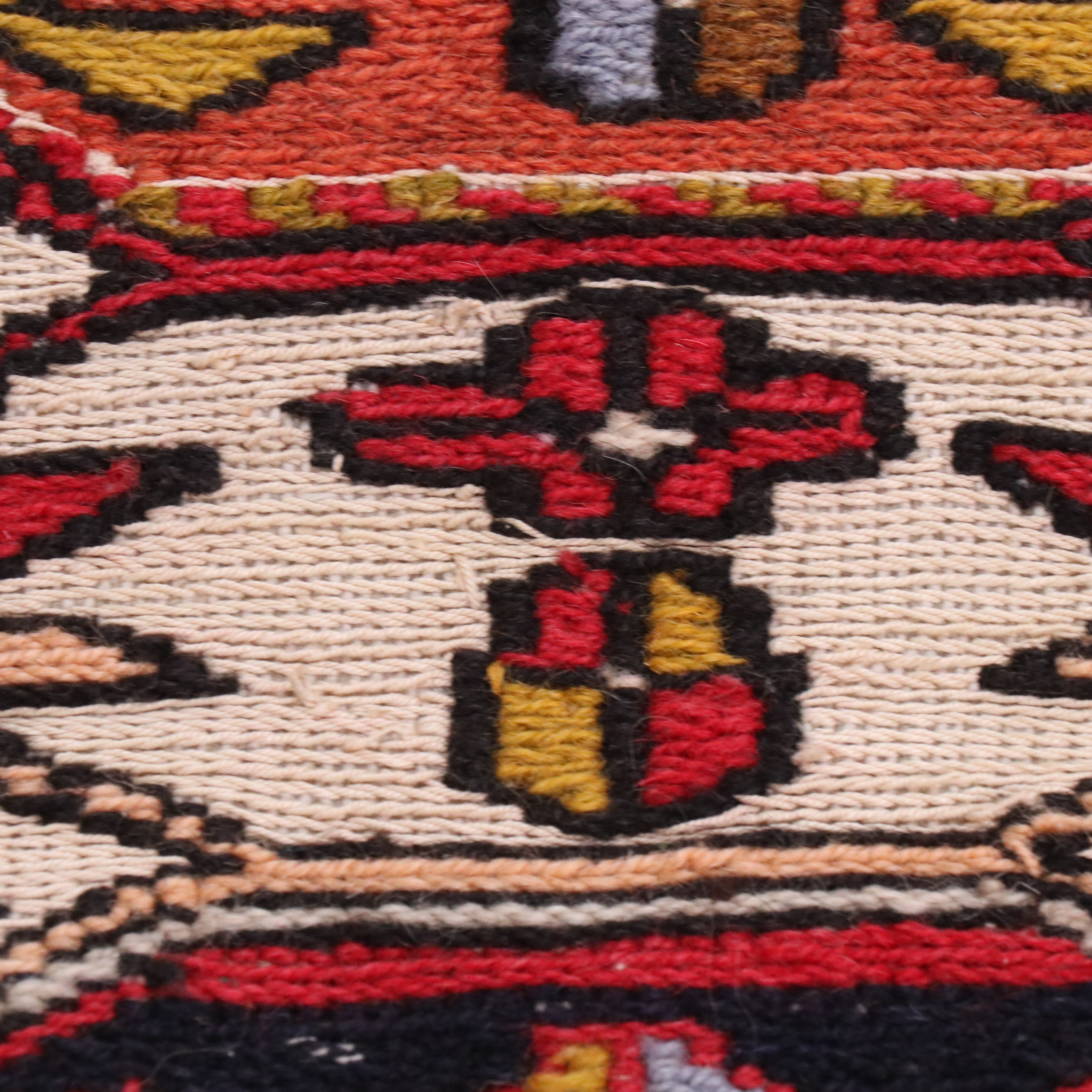 3'9 x 7'5 Handwoven Caucasian Shirvan Soumak Area Rug