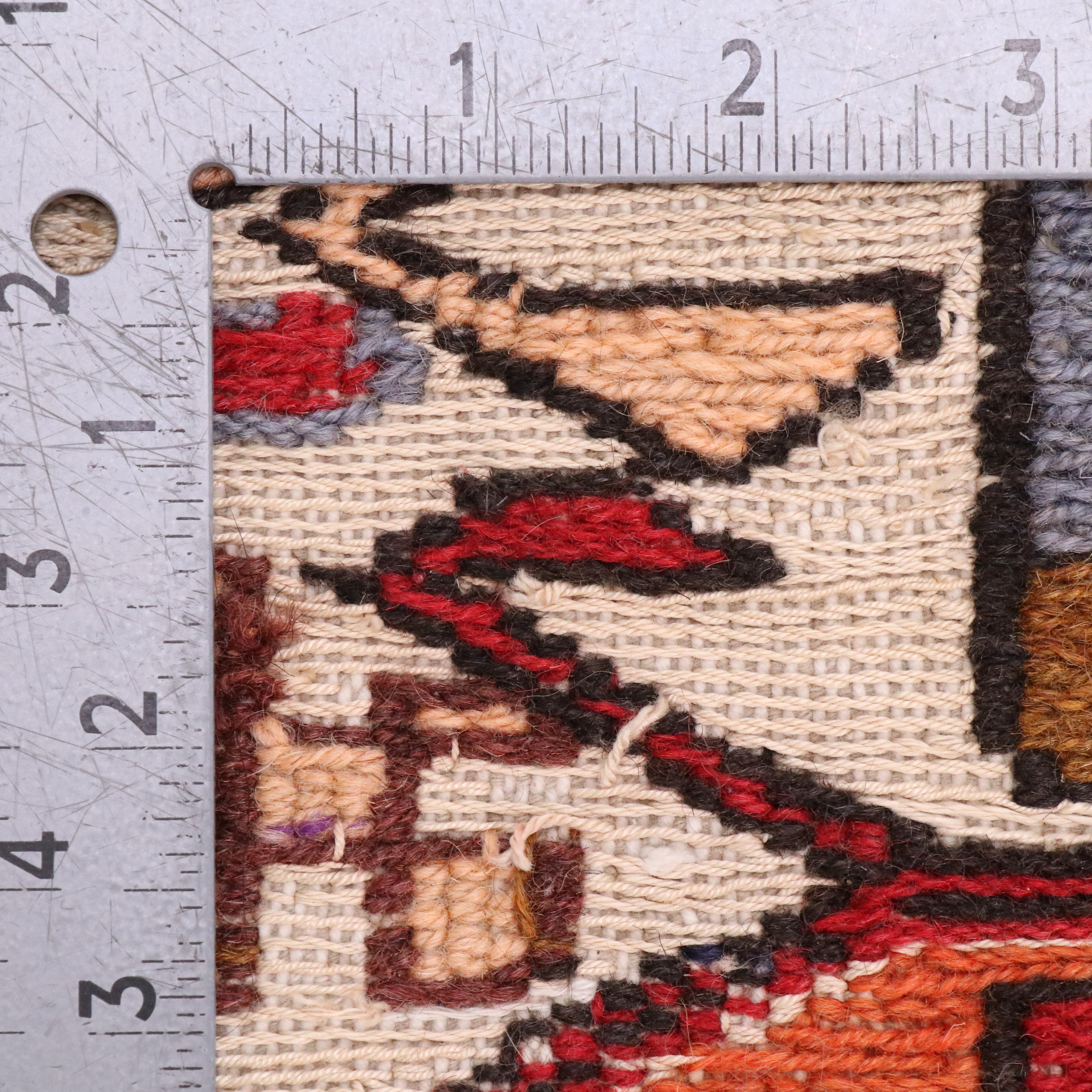 3'9 x 7'5 Handwoven Caucasian Shirvan Soumak Area Rug