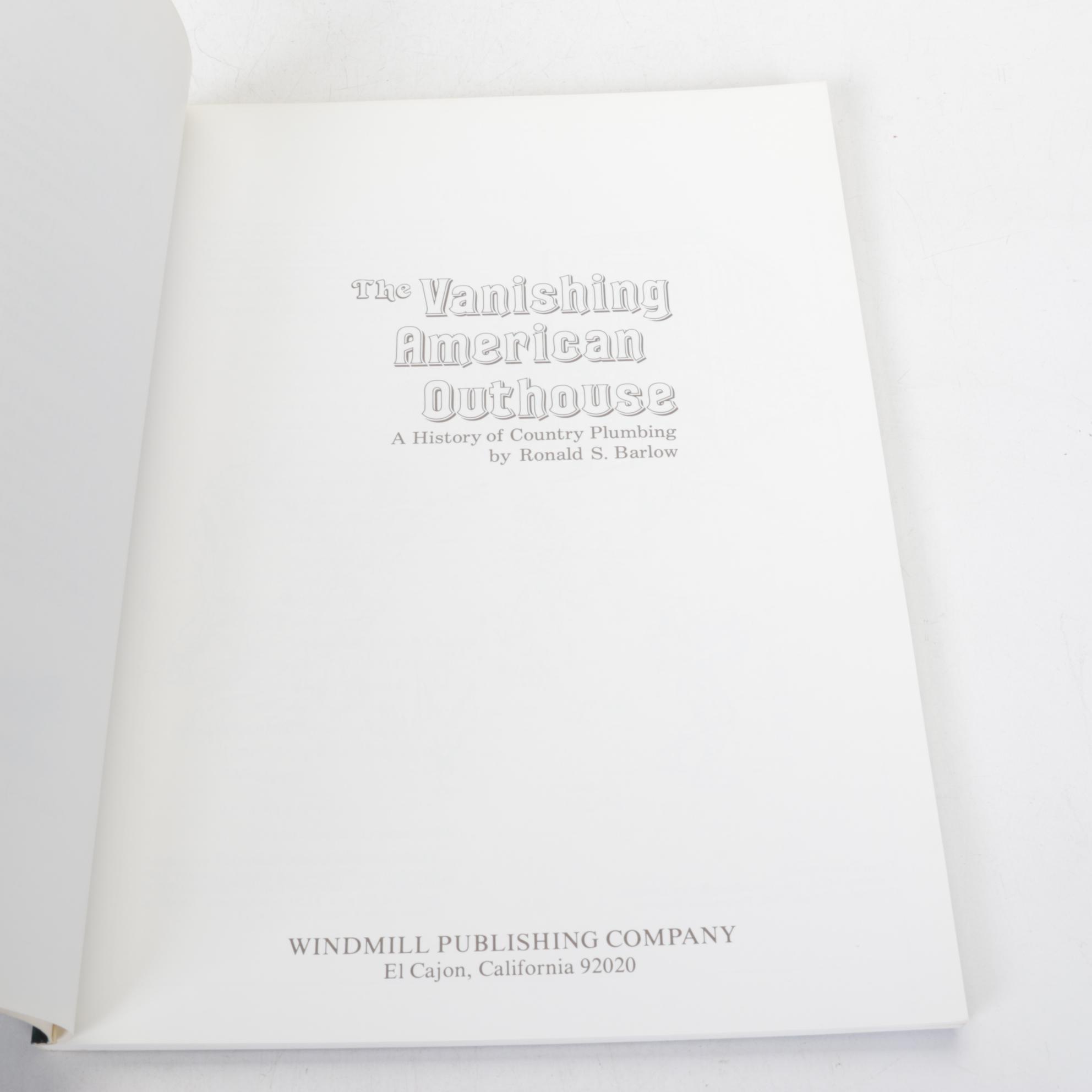 "Outhouses of the East" with Other Outhouse Themed Books and Resin Picture Frame