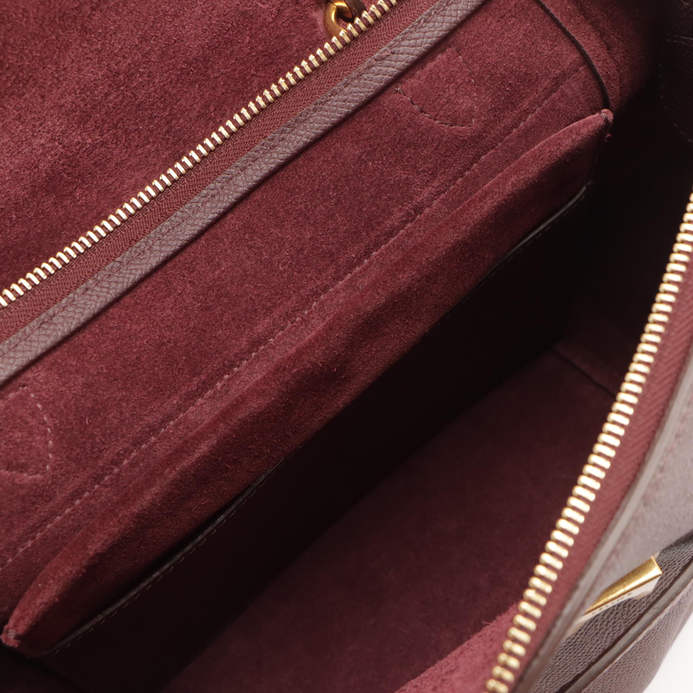 Céline Micro Belt Two-Way Bag in Deep Burgundy Grained Calfskin Leather