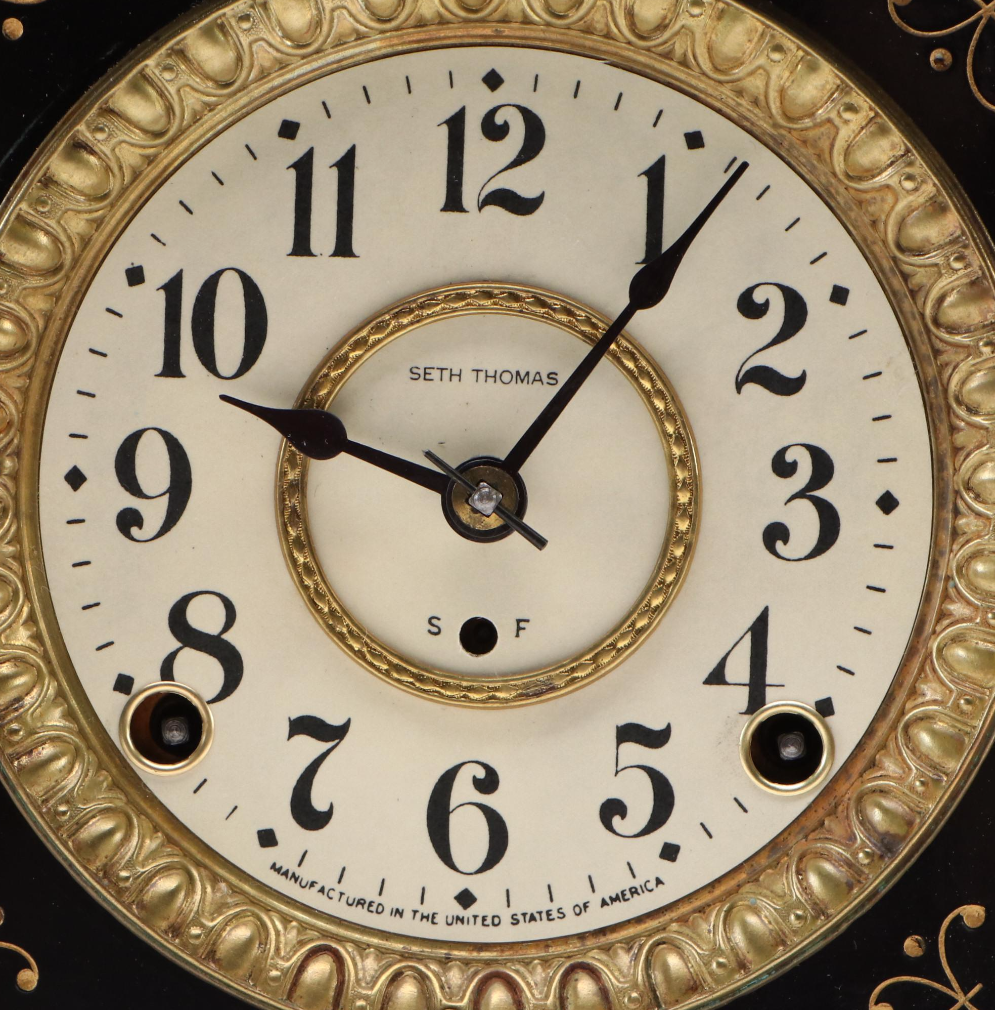 Seth Thomas Adamantine Mantel Clock, 1898