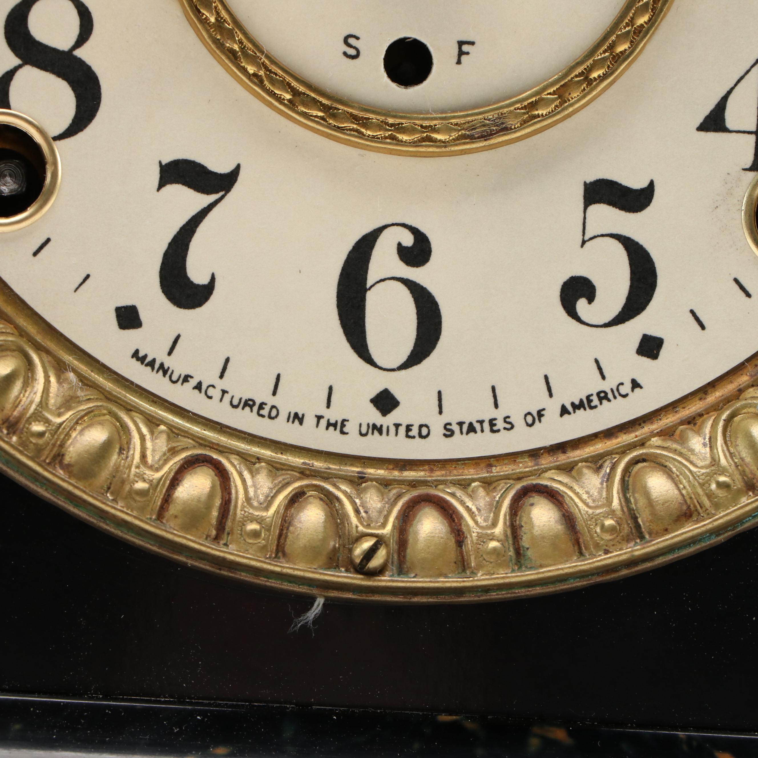 Seth Thomas Adamantine Mantel Clock, 1898