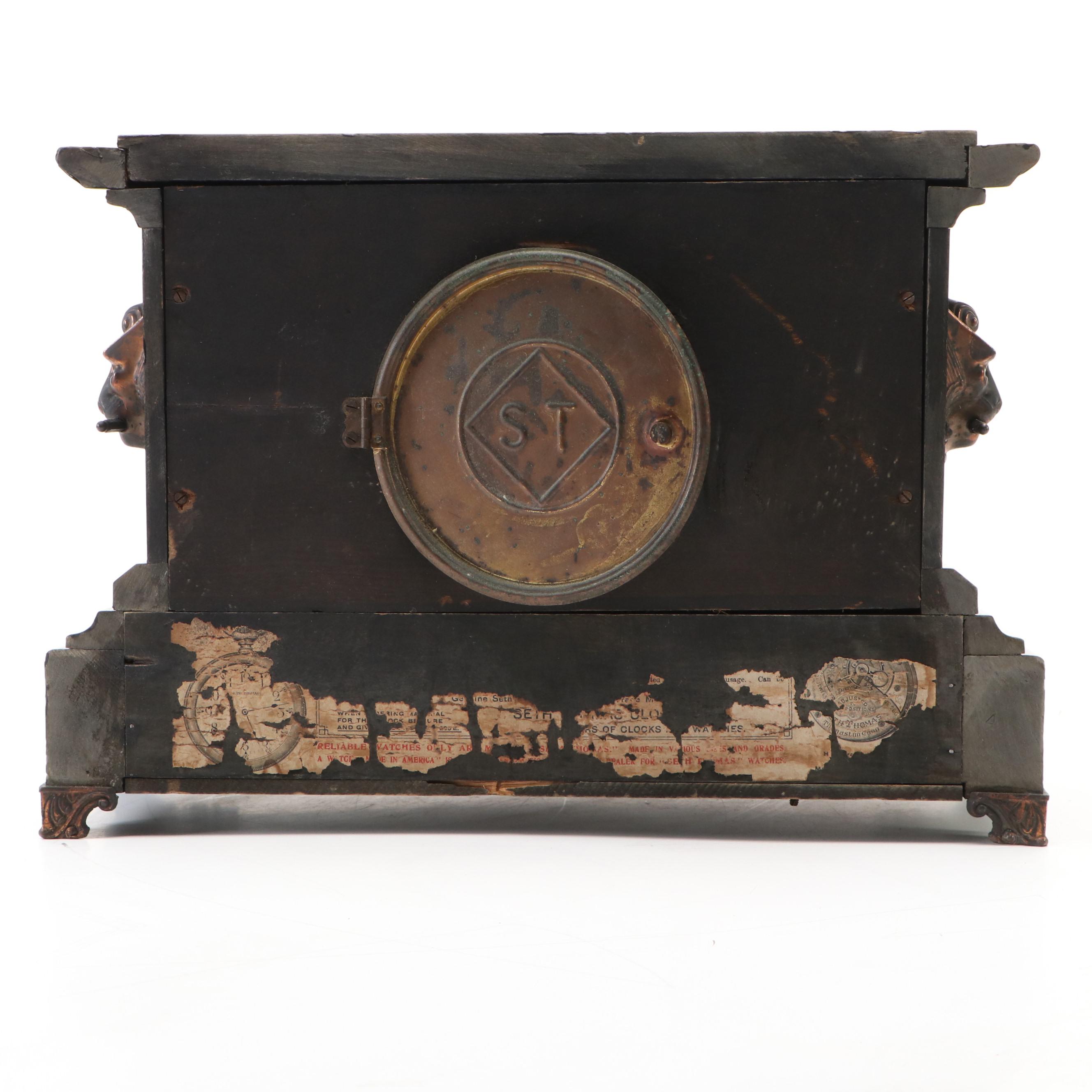 Seth Thomas Adamantine Mantel Clock, 1898
