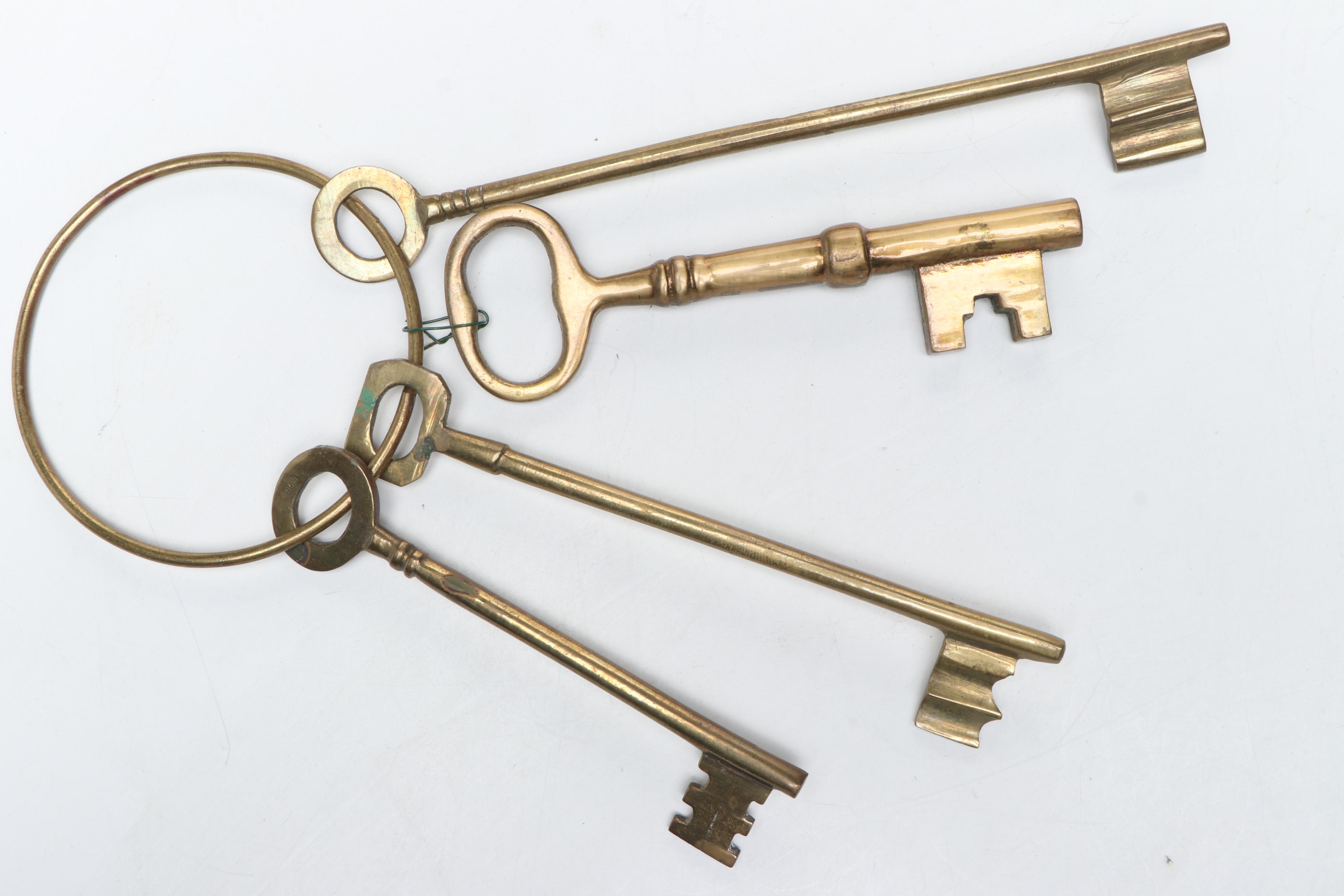 Brass Signed, Door Knockers, Bell, Dolphins and More Decor, Mid to Late 20th C.