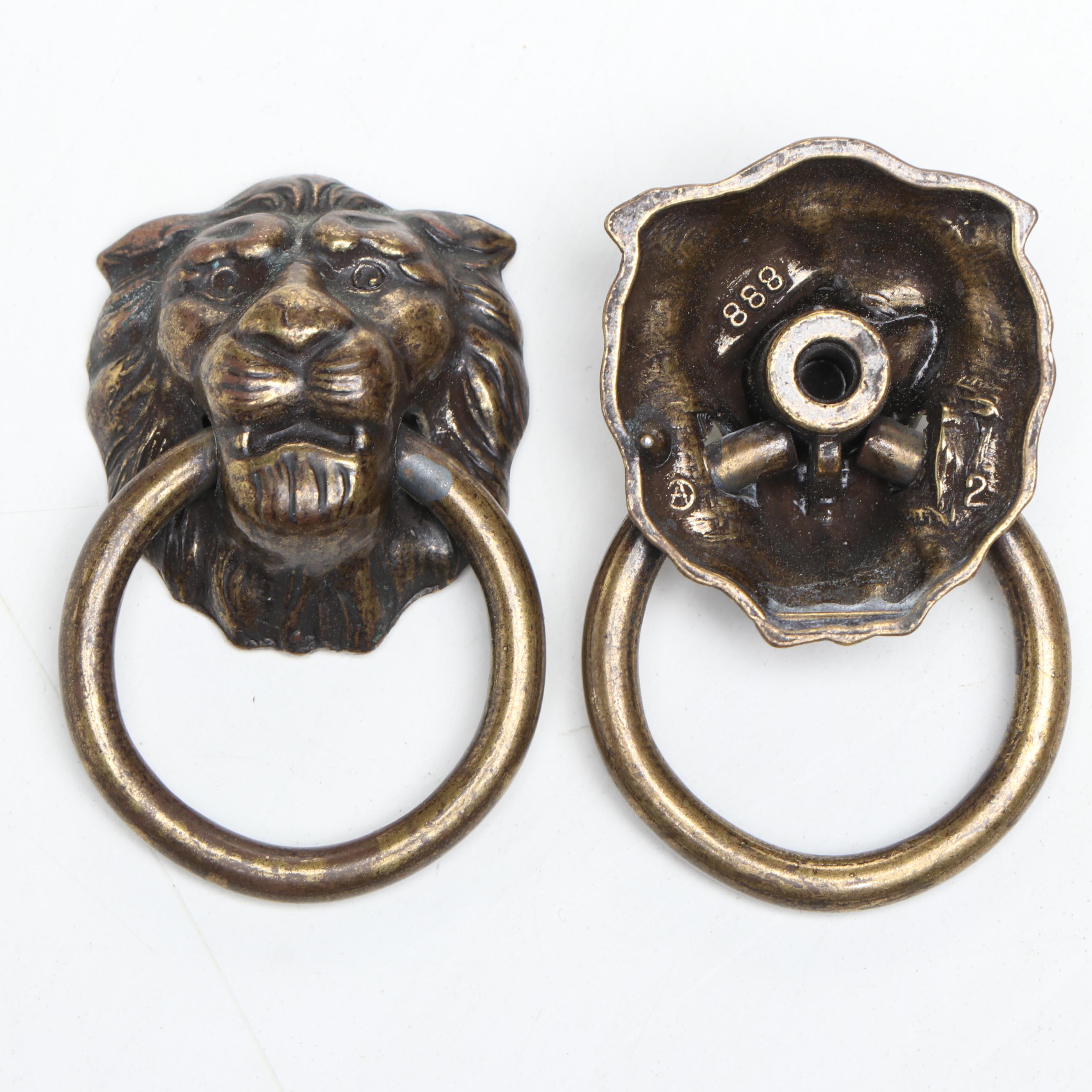 Brass Signed, Door Knockers, Bell, Dolphins and More Decor, Mid to Late 20th C.