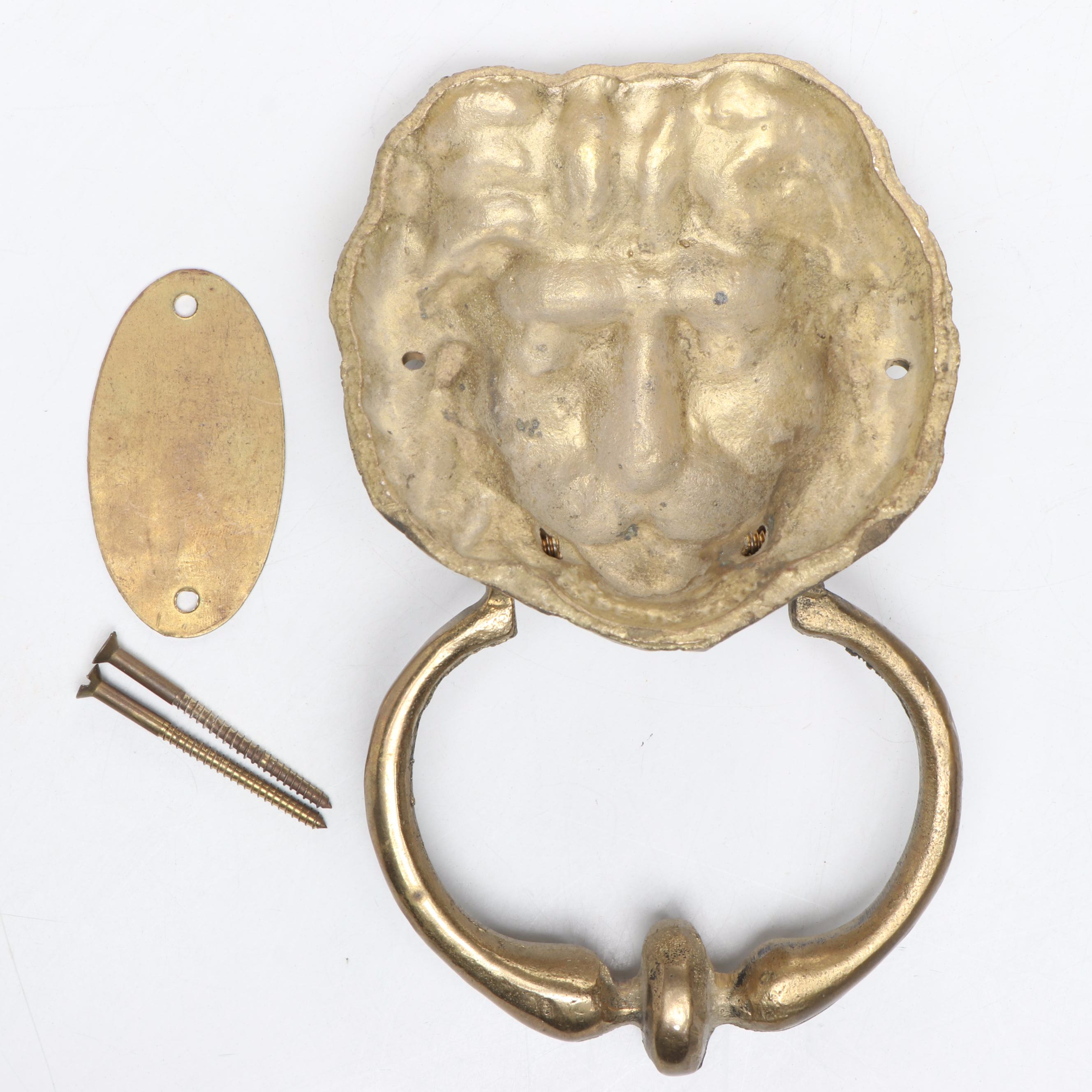 Brass Signed, Door Knockers, Bell, Dolphins and More Decor, Mid to Late 20th C.