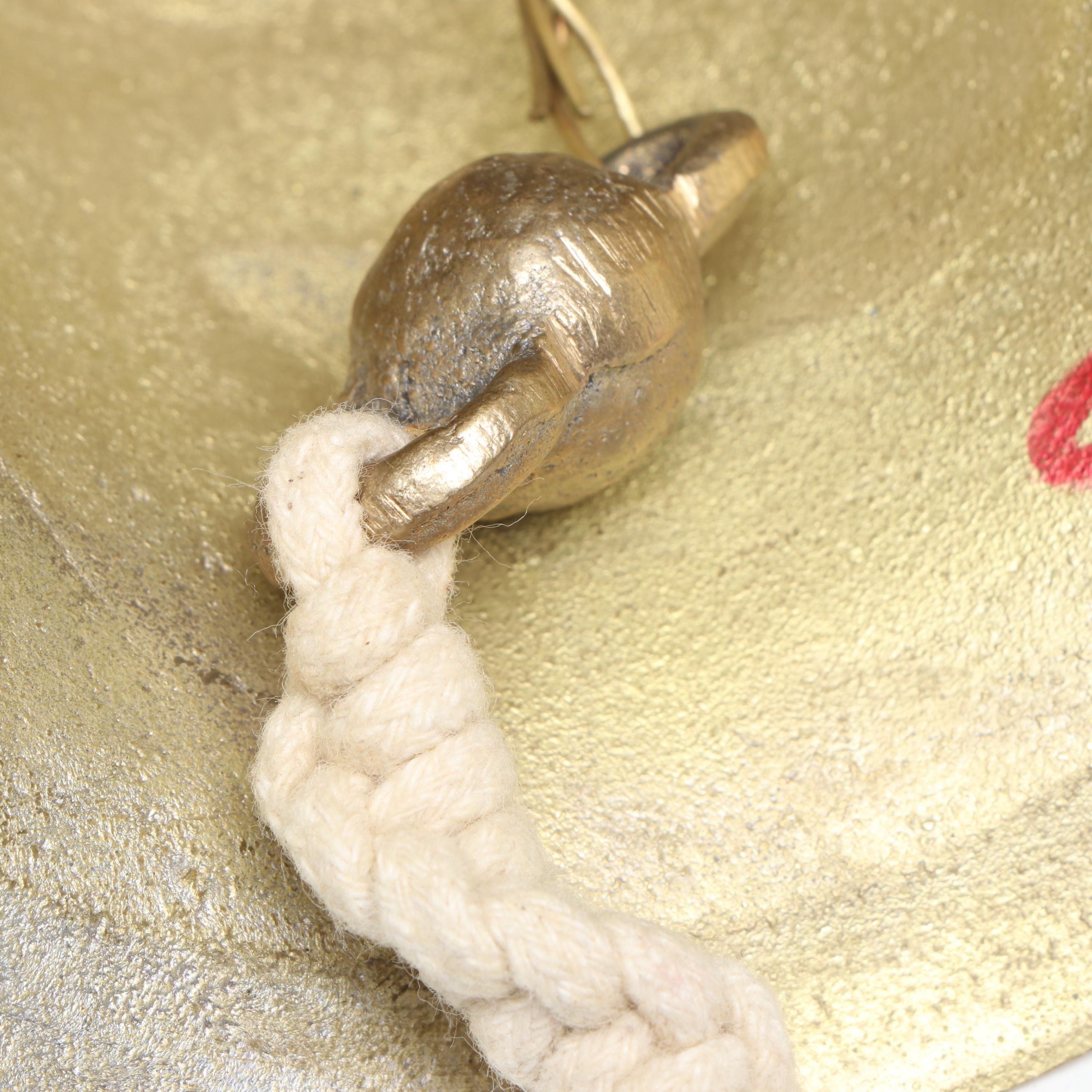 Brass Signed, Door Knockers, Bell, Dolphins and More Decor, Mid to Late 20th C.