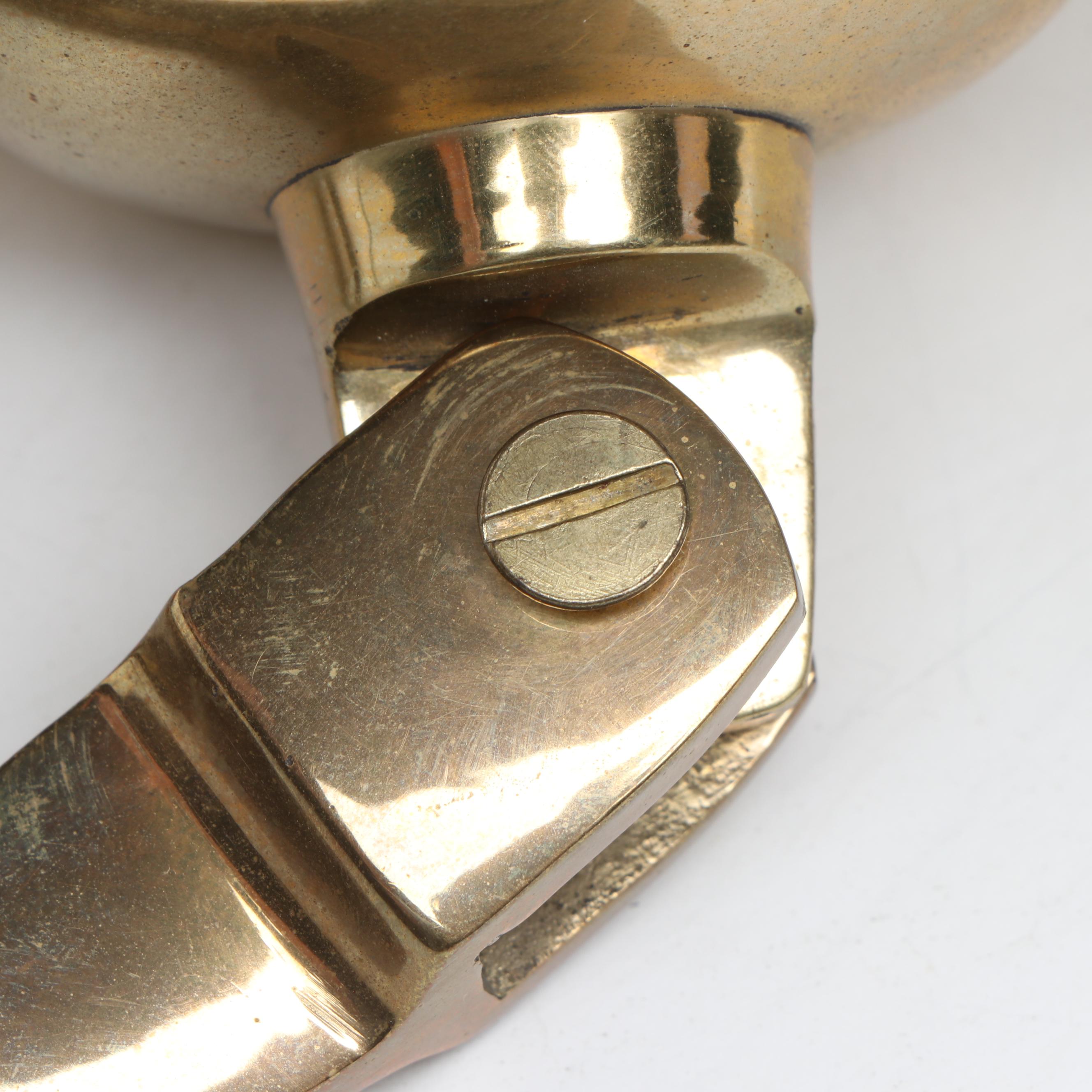 Brass Signed, Door Knockers, Bell, Dolphins and More Decor, Mid to Late 20th C.