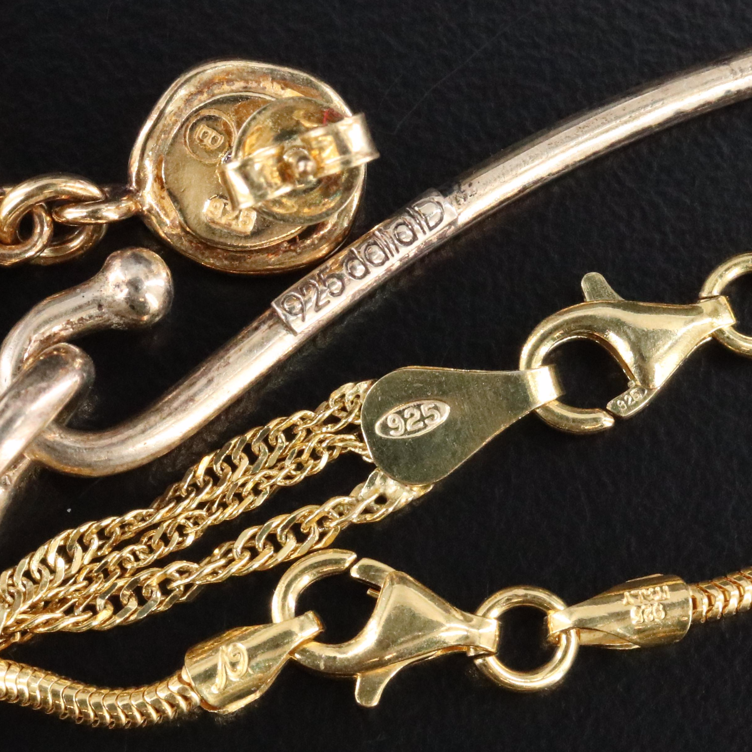 Sterling Jewelry Collection Including Veronese, Carnelian and Peridot