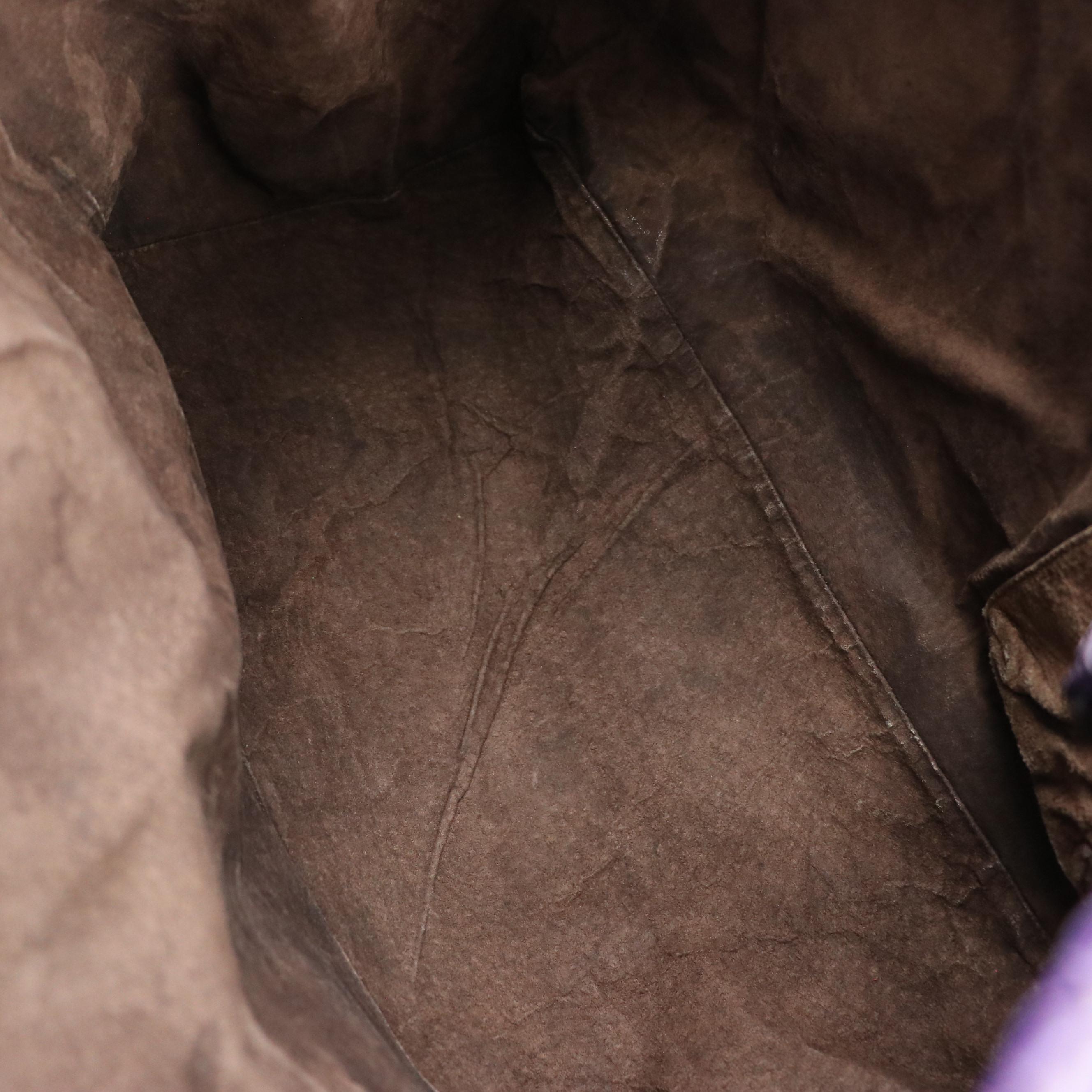 Bottega Veneta Slouchy Shoulder Bag in Deep Violet Intrecciato Nappa Leather