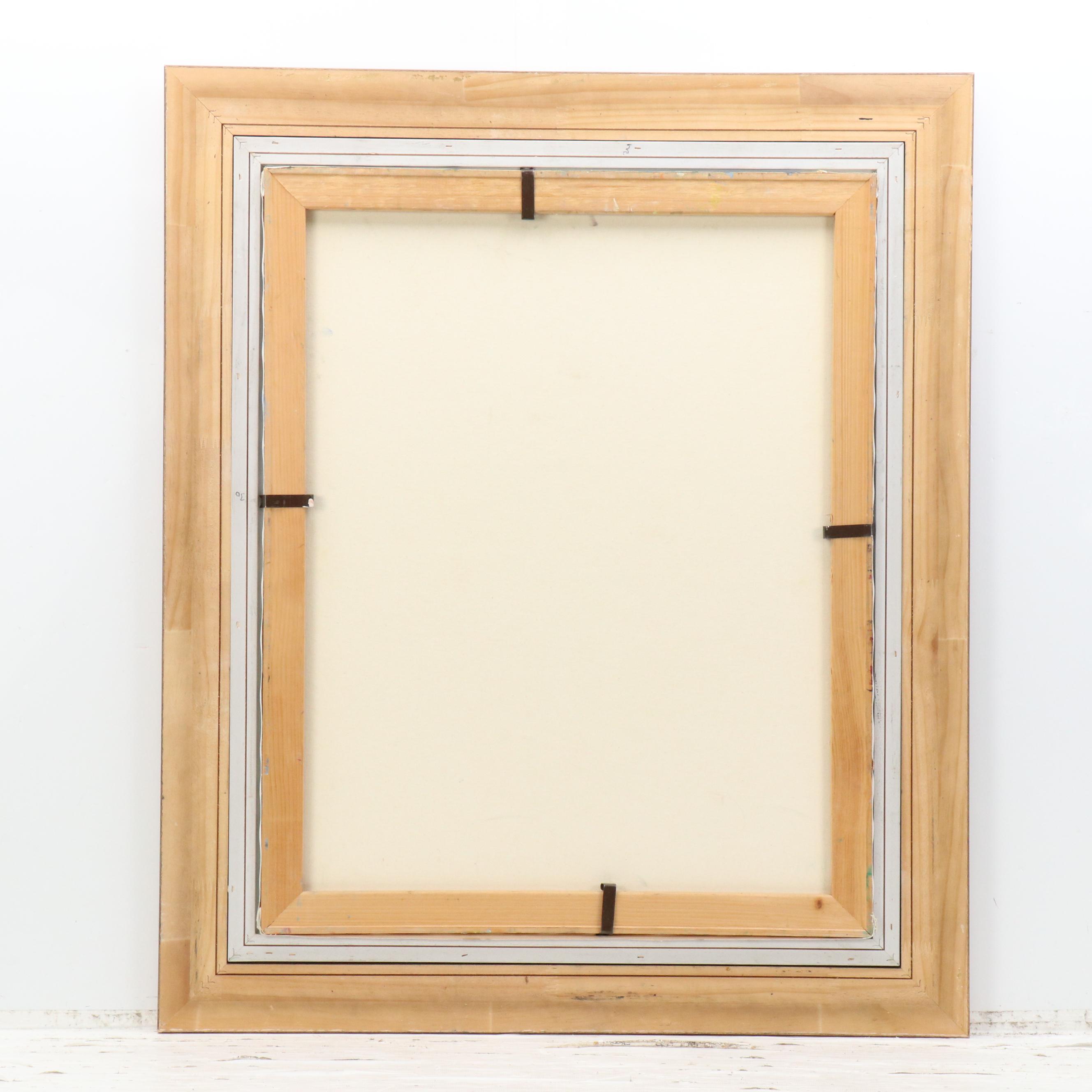 Janice Guttman Impressionistic Style Acrylic Painting of Flowers, 2004