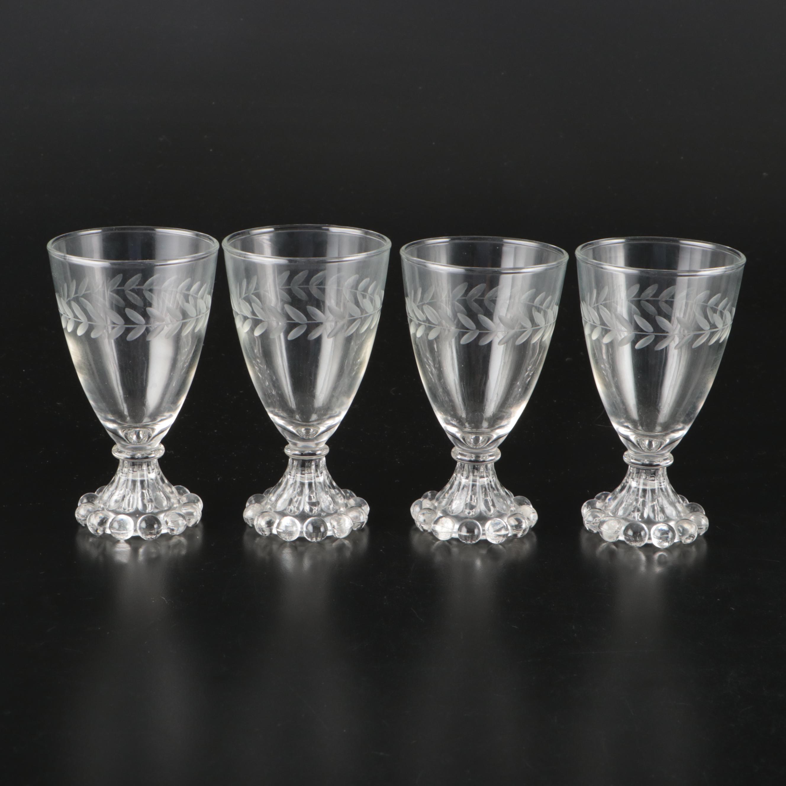 Etched Glass Stemware, Cocktail Pitcher, and More Barware