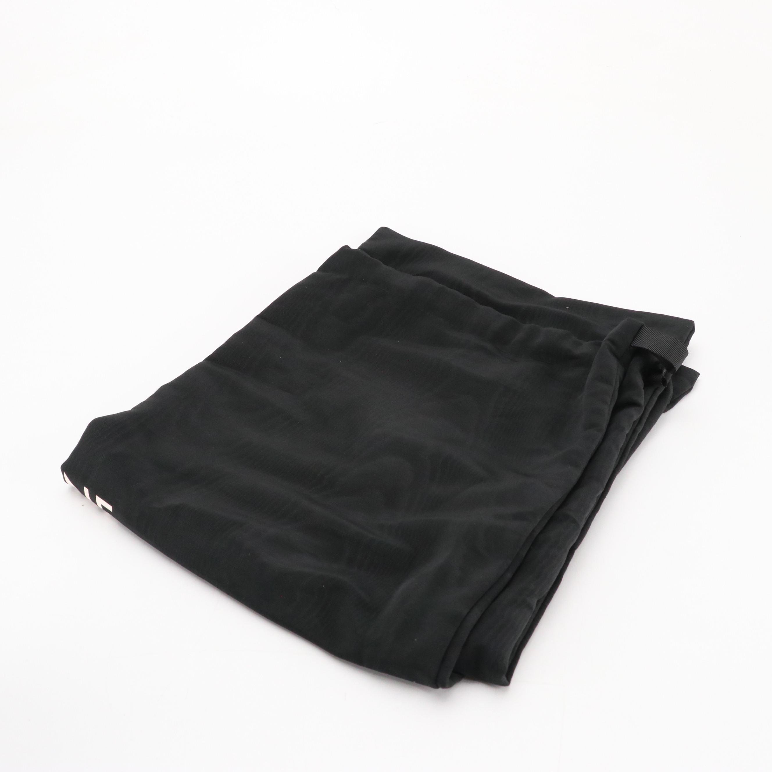 Celine Vertical Cabas Shopper Tote in Black Triomphe Coated Canvas and Leather