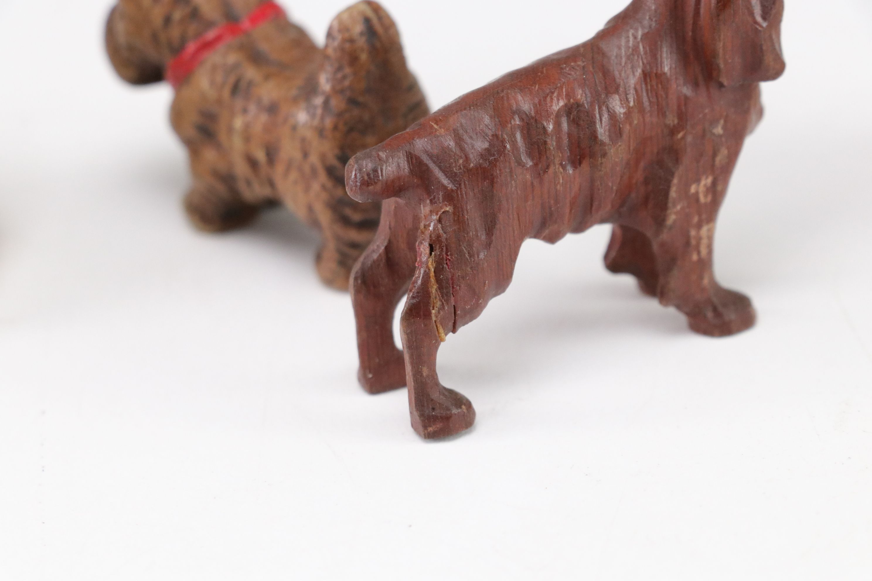 Terrier and Other Dog Figurines in Ceramic, Wood, Plastic, Glass, and Resin