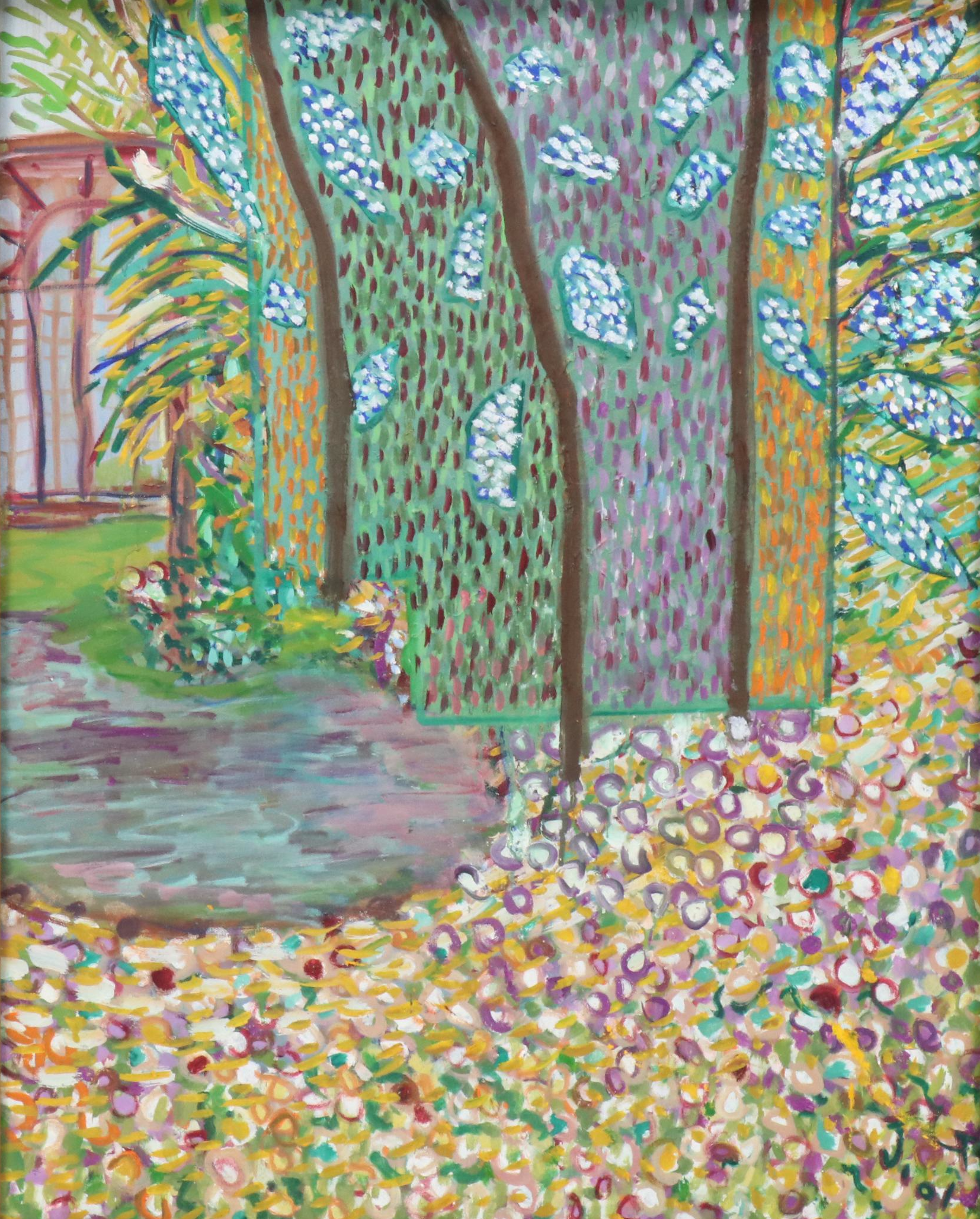 Janice Guttman Impressionistic Style Landscape Acrylic Painting, 2001