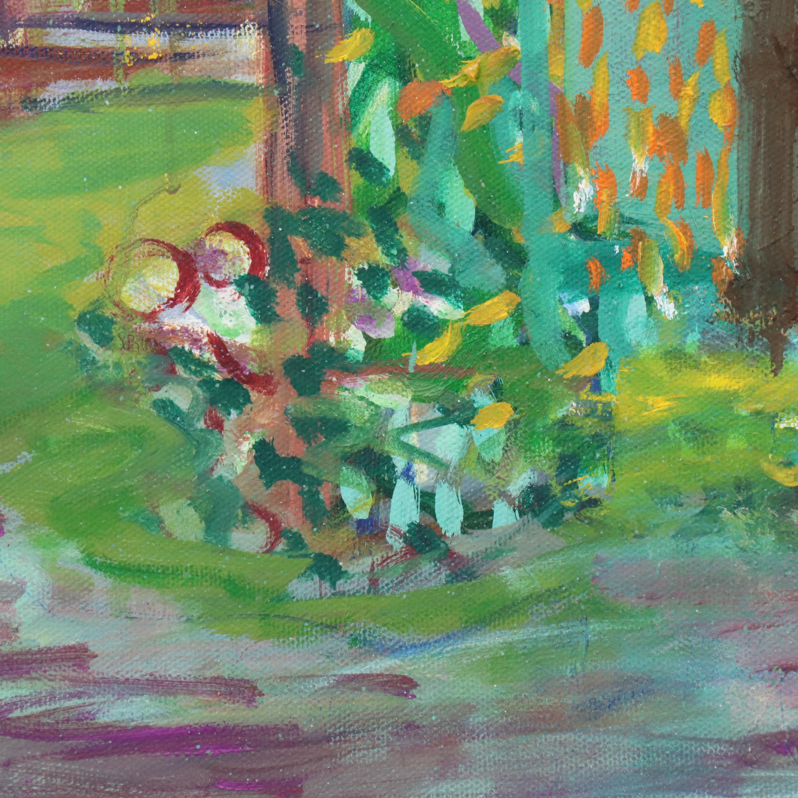 Janice Guttman Impressionistic Style Landscape Acrylic Painting, 2001