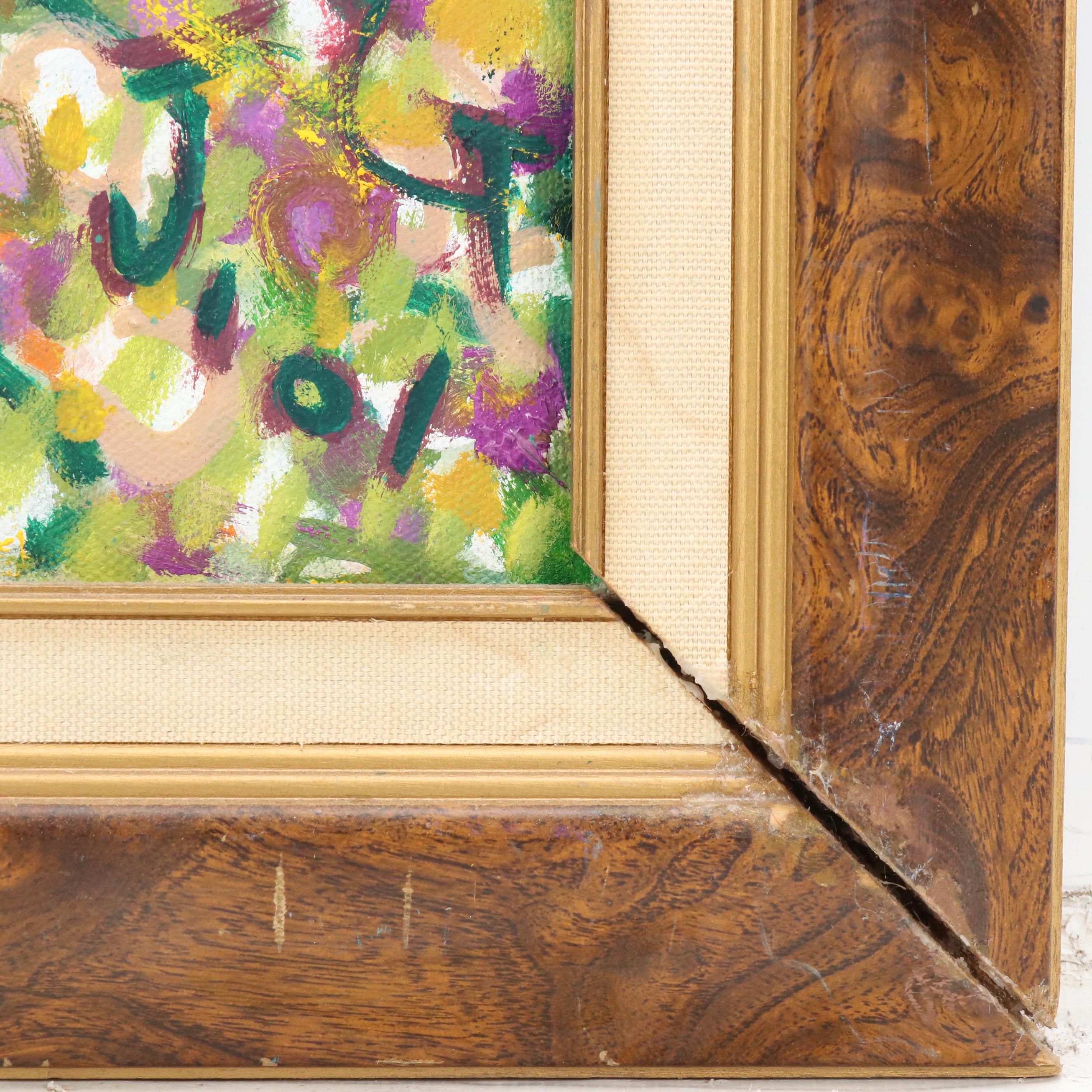 Janice Guttman Impressionistic Style Landscape Acrylic Painting, 2001