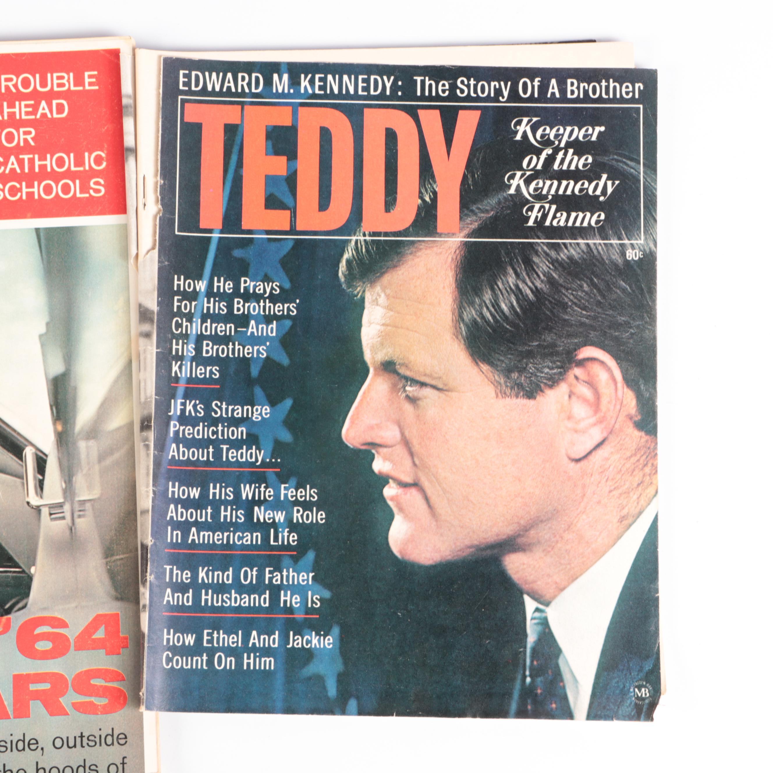 Vintage Kennedy Family Ephemera Featuring "LOOK" Magazine, Late 20th C.