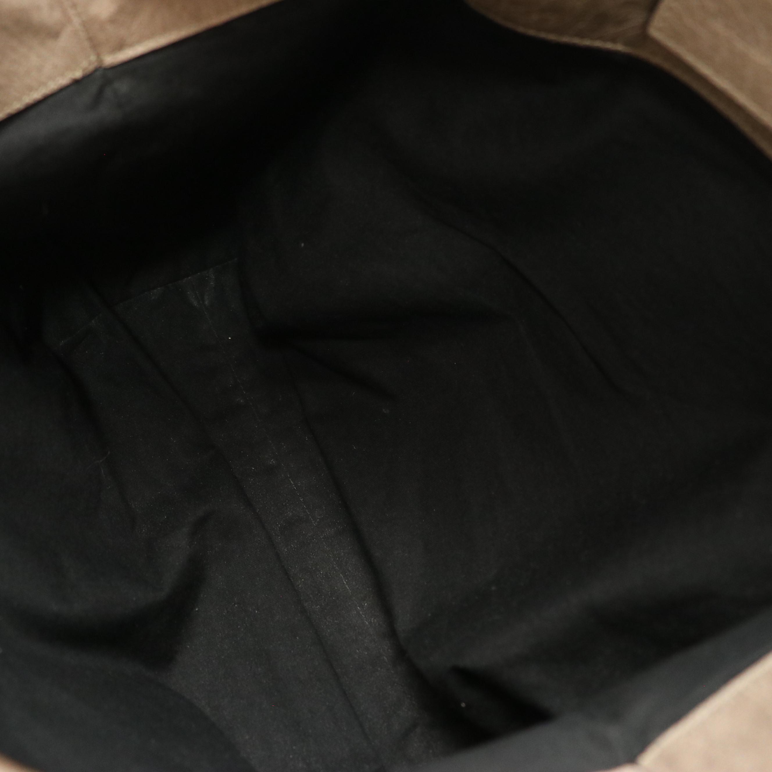 Balenciaga Sunday Classic Studs Tote in Cool Grey Distressed Lambskin Leather