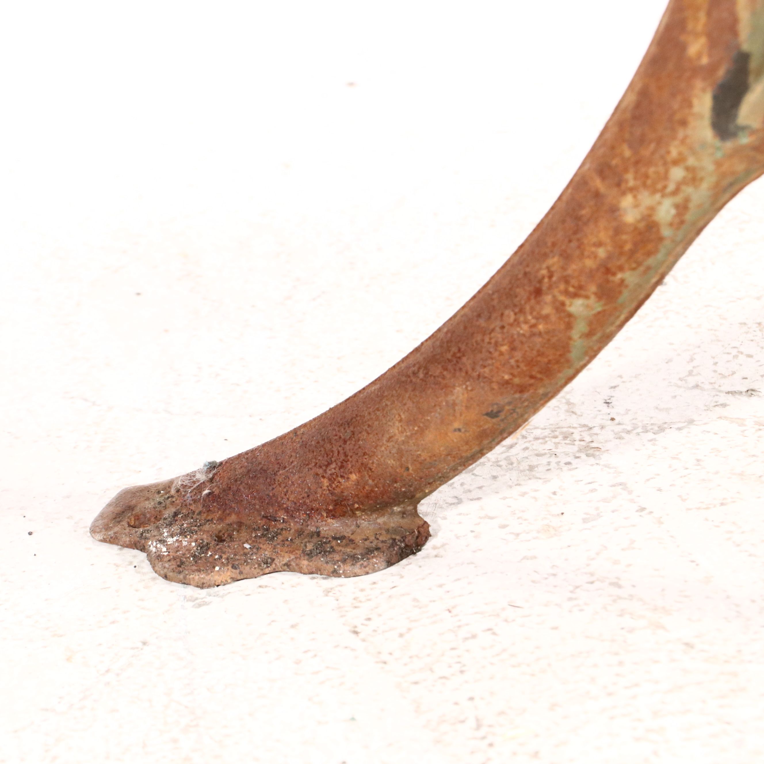 Two Metal and Wood Student Desks with Folding Seats, Late 19th Century