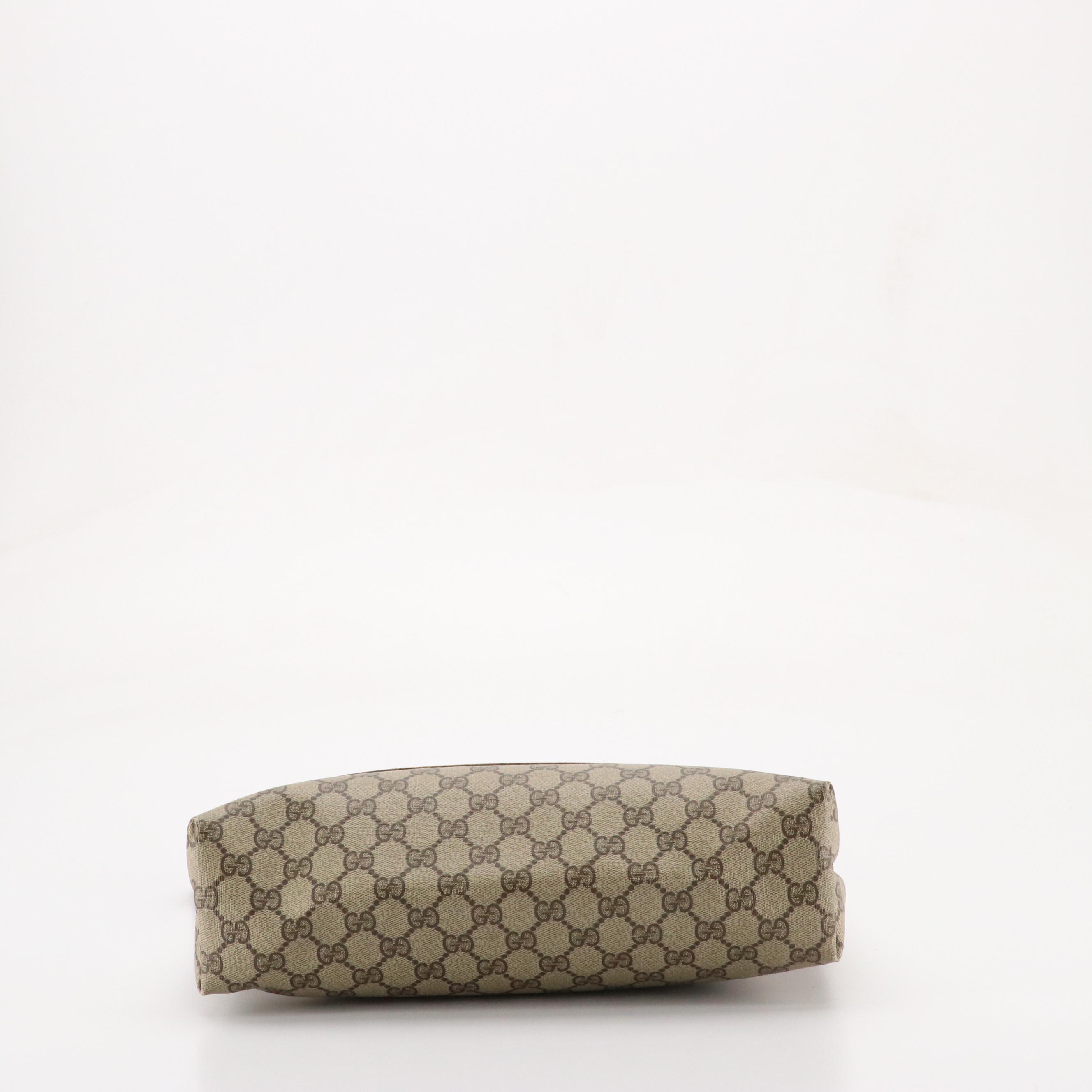 Gucci Accessory Collection Front Pocket Tote in GG Supreme Canvas, Leather & Web