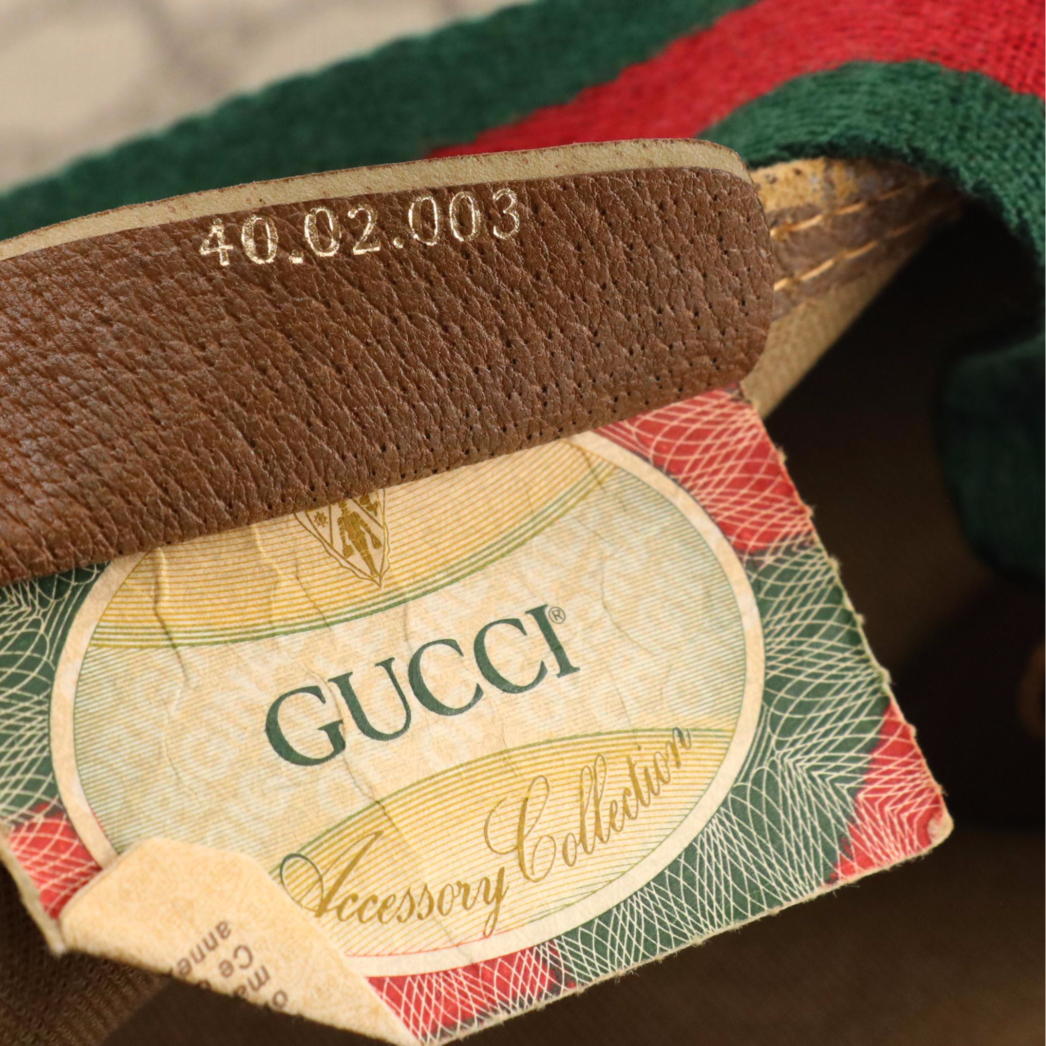 Gucci Accessory Collection Front Pocket Tote in GG Supreme Canvas, Leather & Web