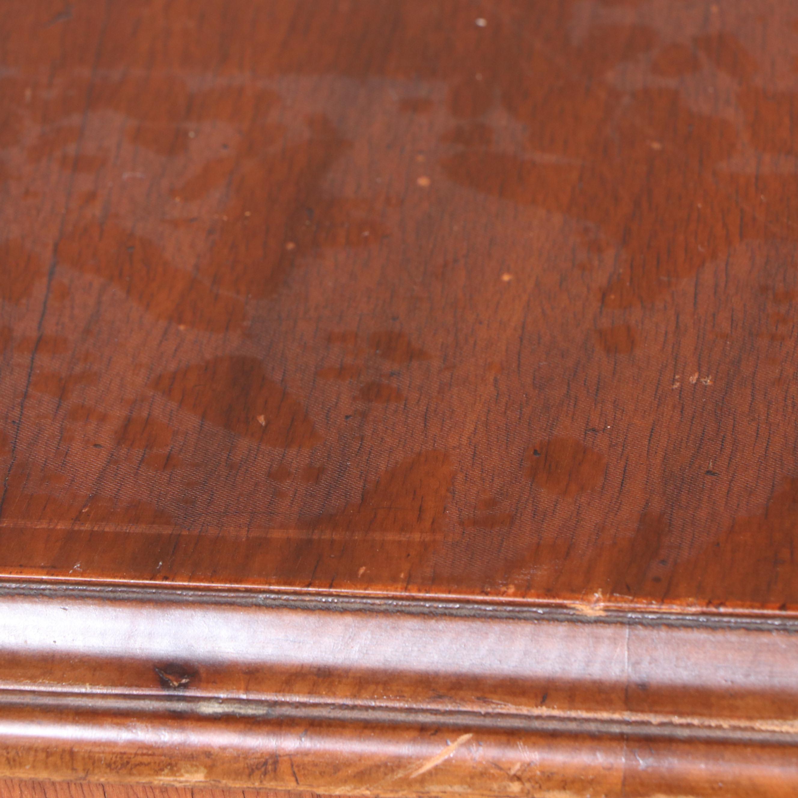 Art Deco Style Mahogany Dining Table with Six Mahogany Chairs