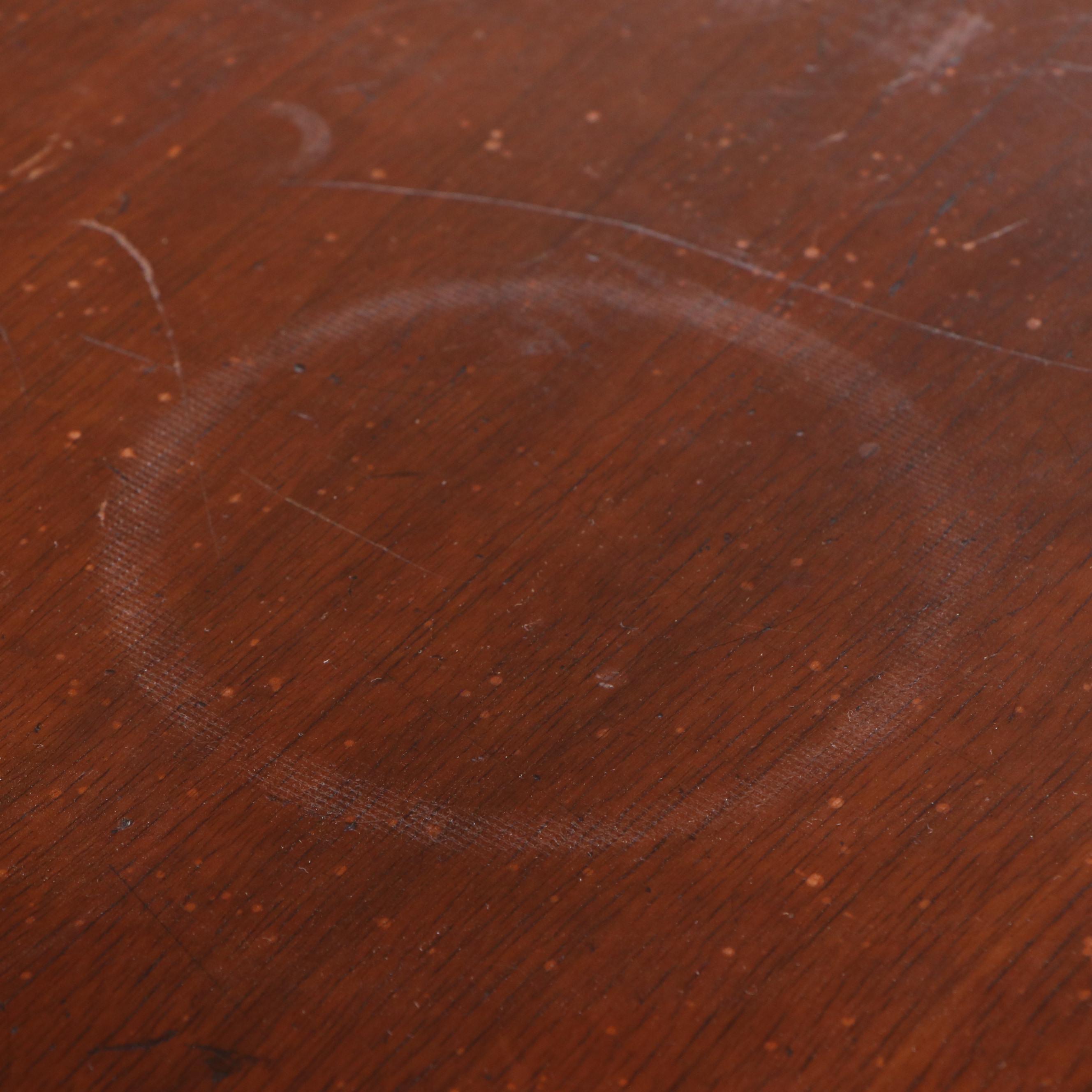 Art Deco Style Mahogany Dining Table with Six Mahogany Chairs