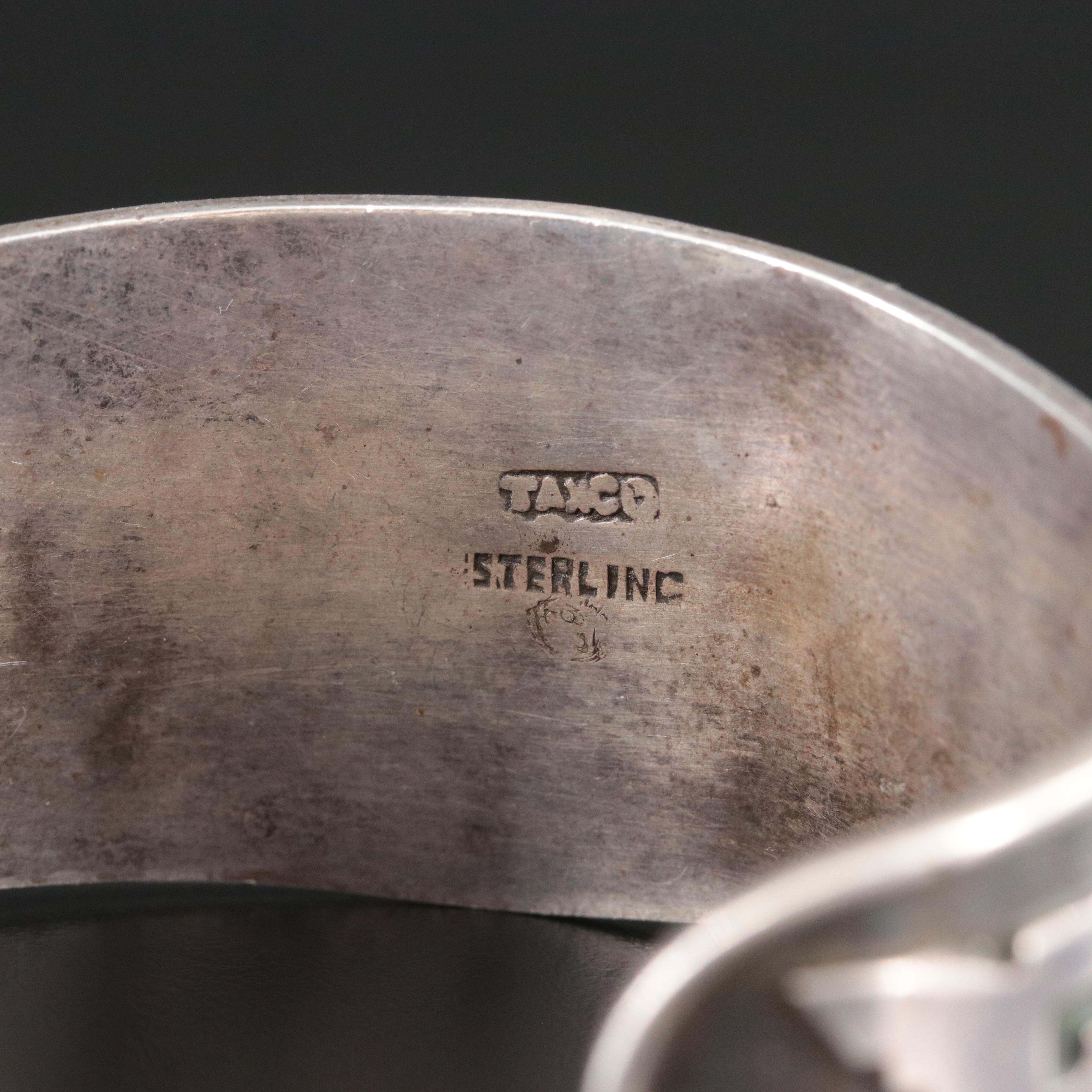 Taxco Mexican Sterling Eagle Warrior Cuff Bracelet