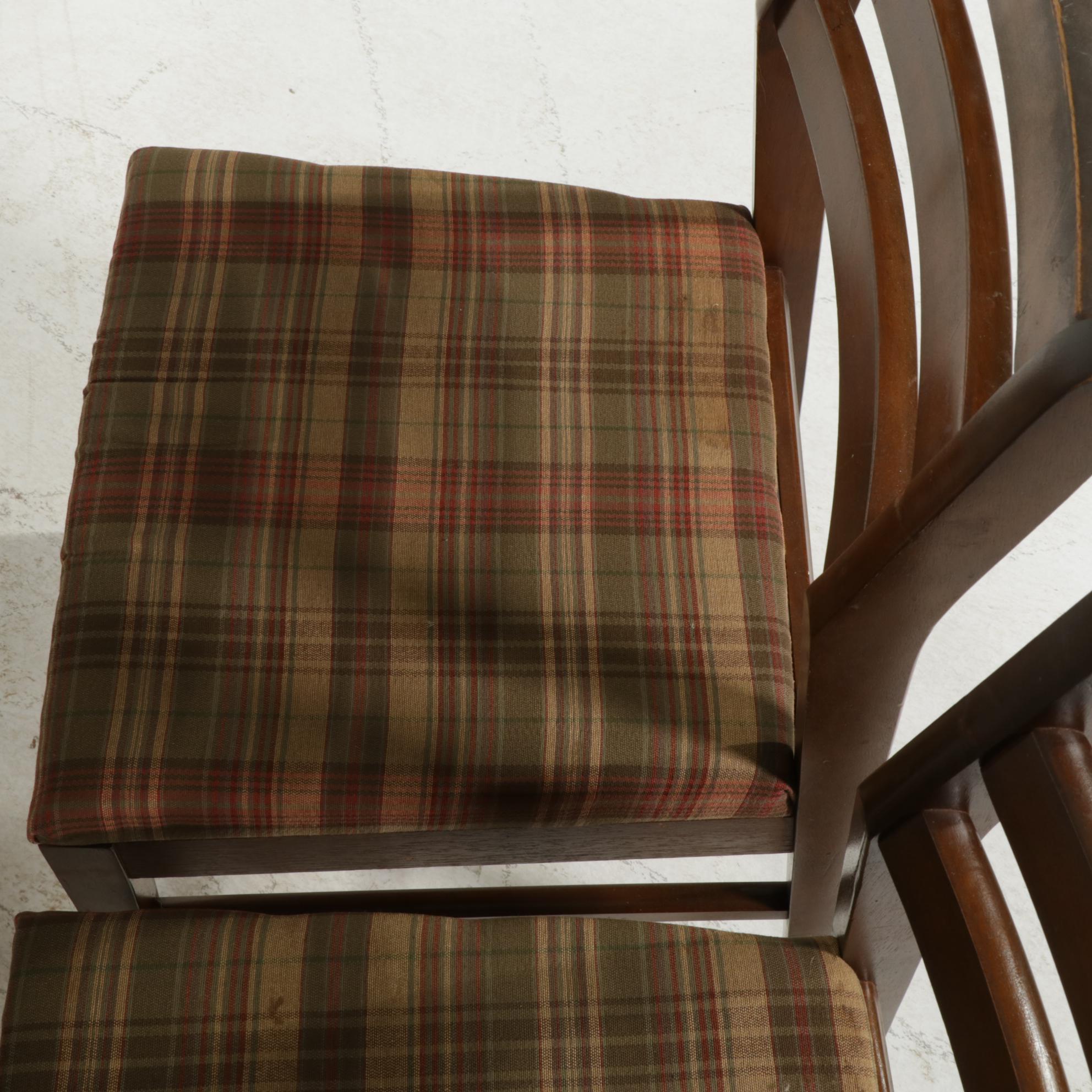 Mid Century Modern Drop-Leaf Dining Table with Six Chairs