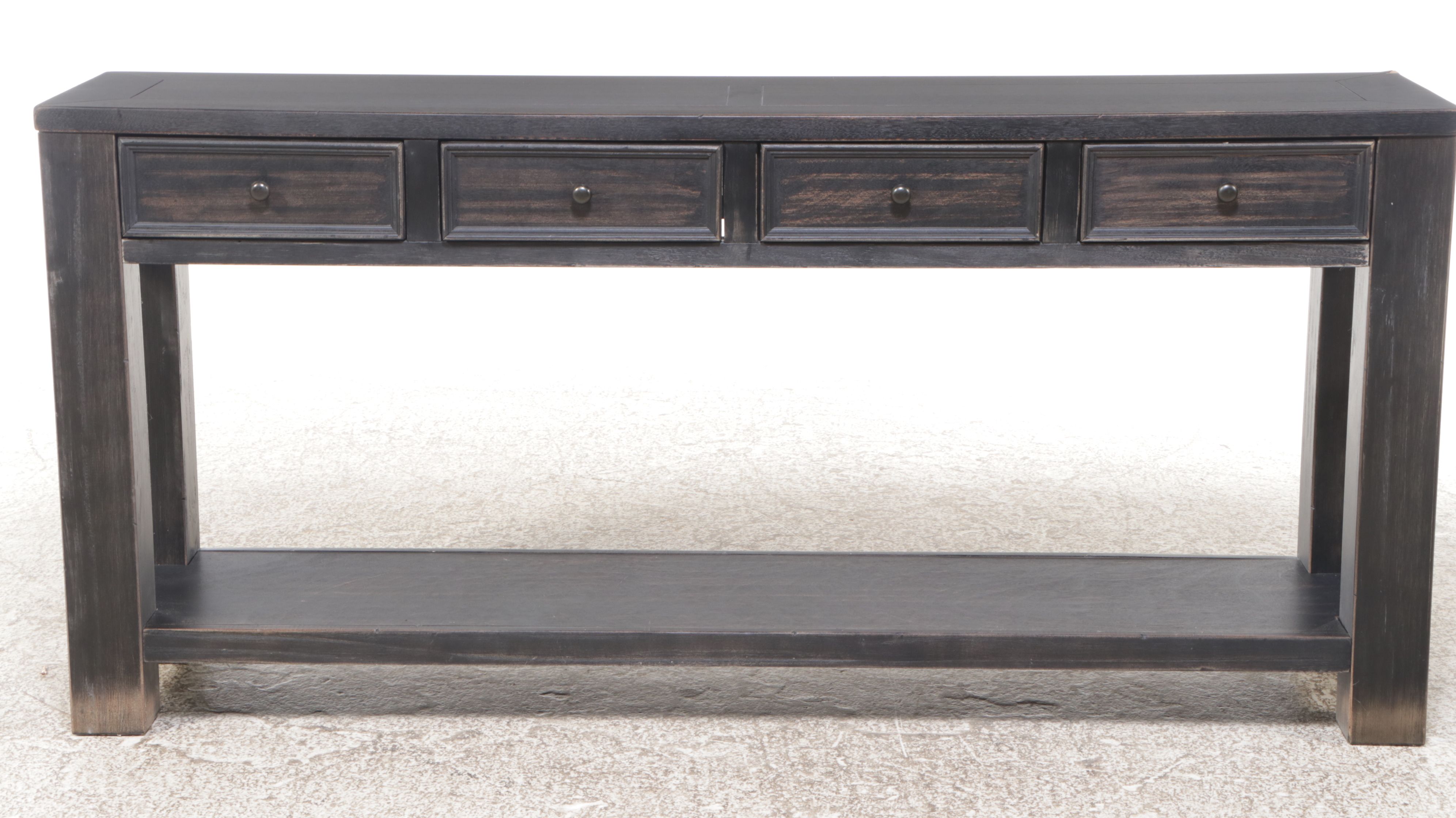 Contemporary Painted Wooden Console Table