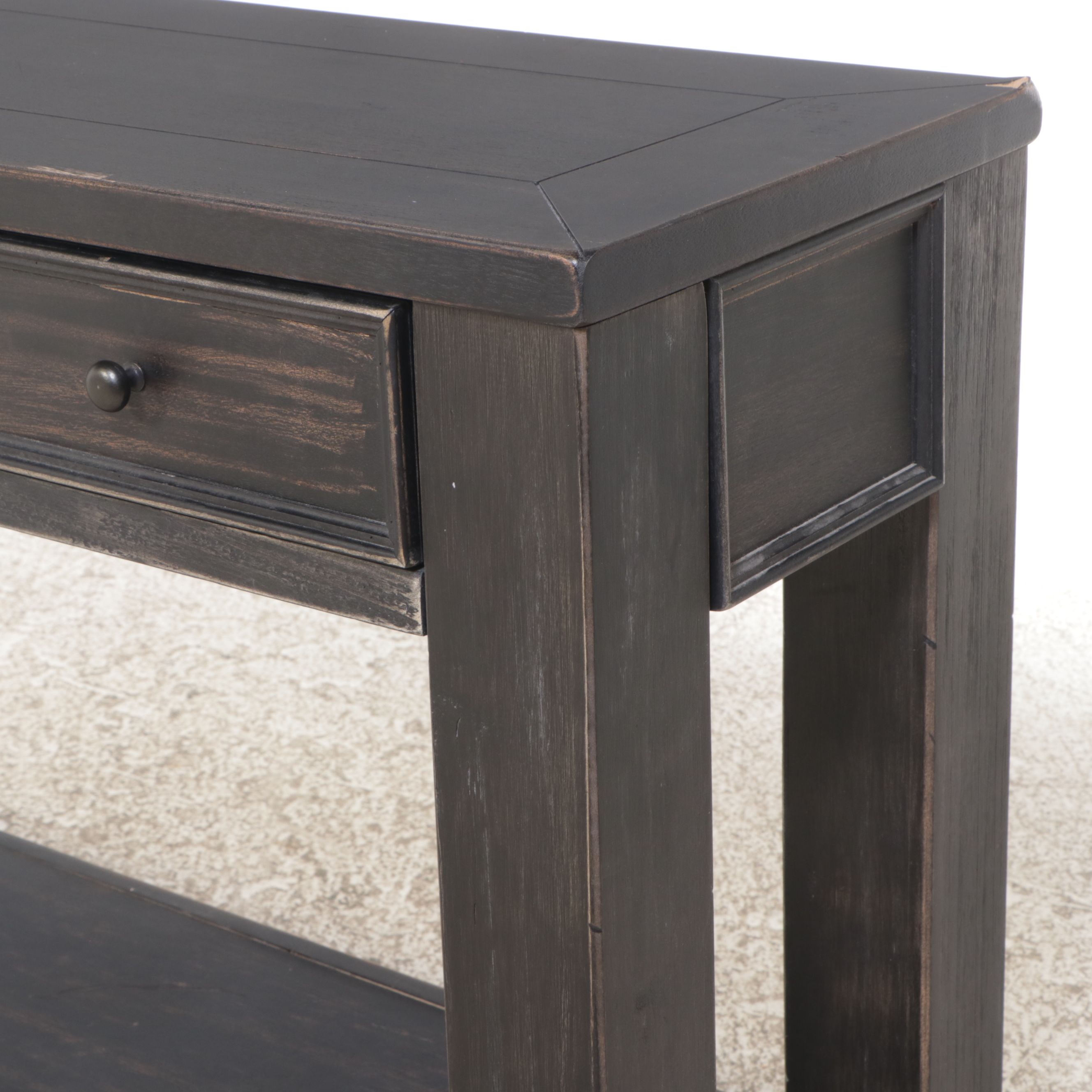 Contemporary Painted Wooden Console Table