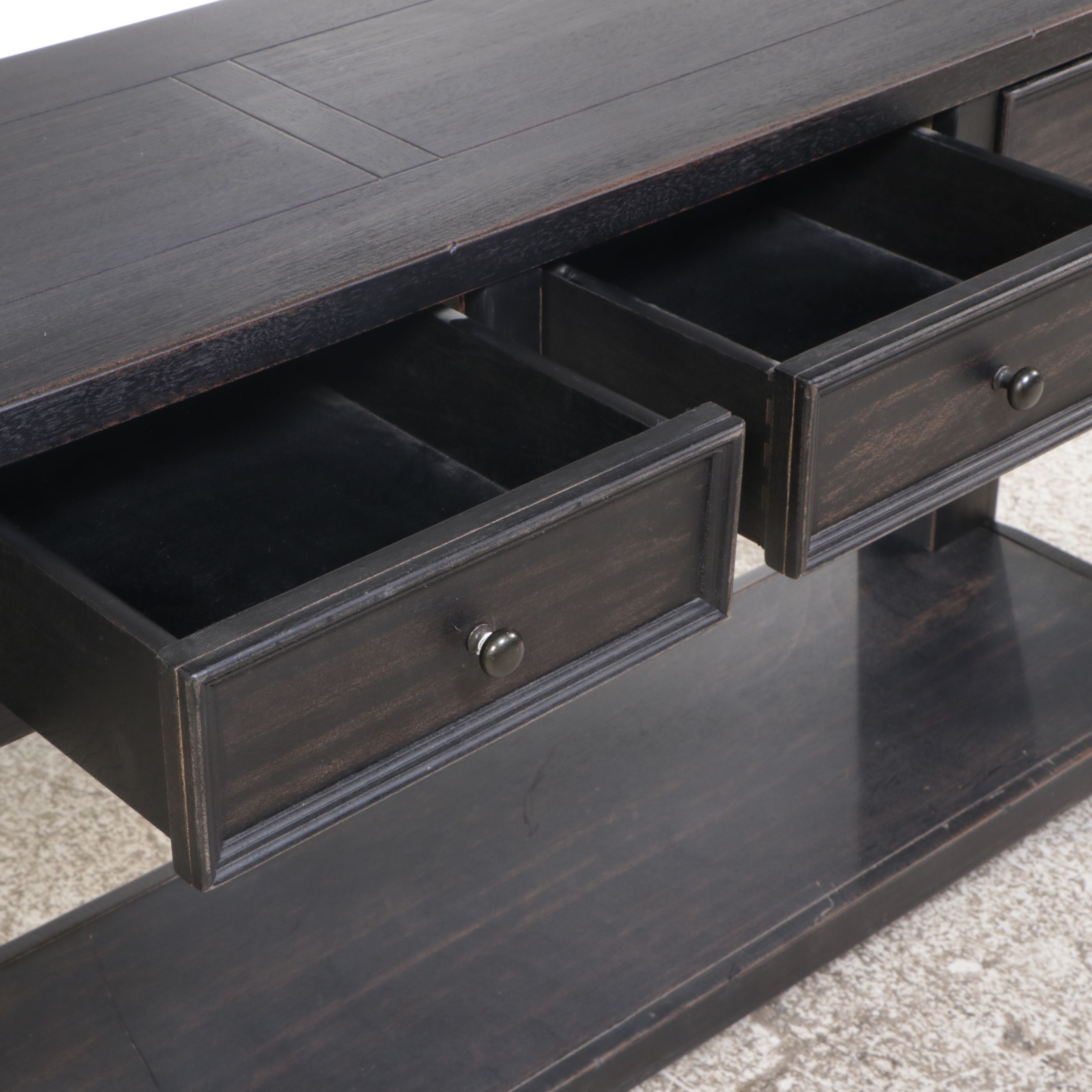 Contemporary Painted Wooden Console Table