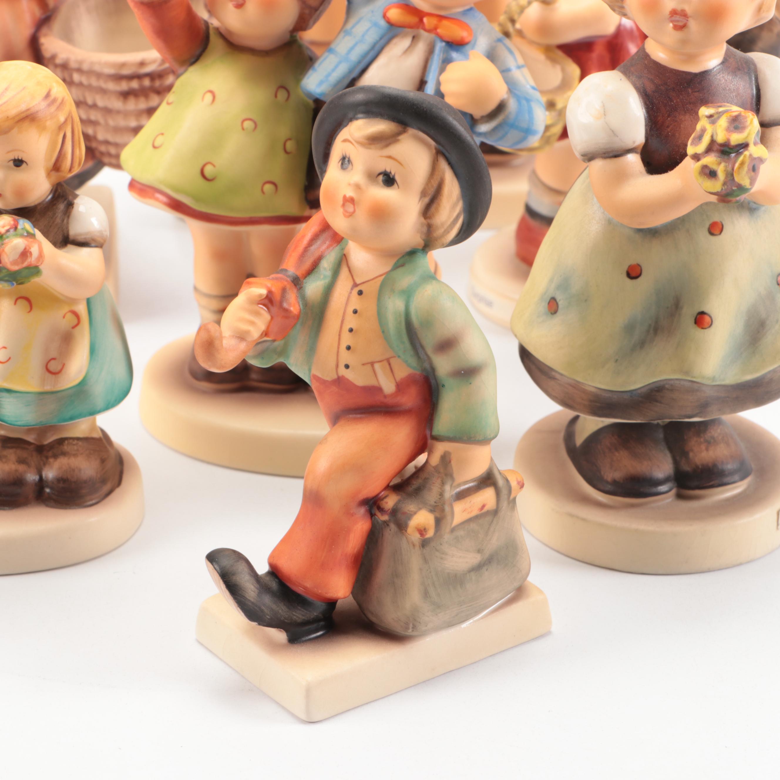 Goebel "The Love Lives On" and More Porcelain Figurines, Late 20th C.