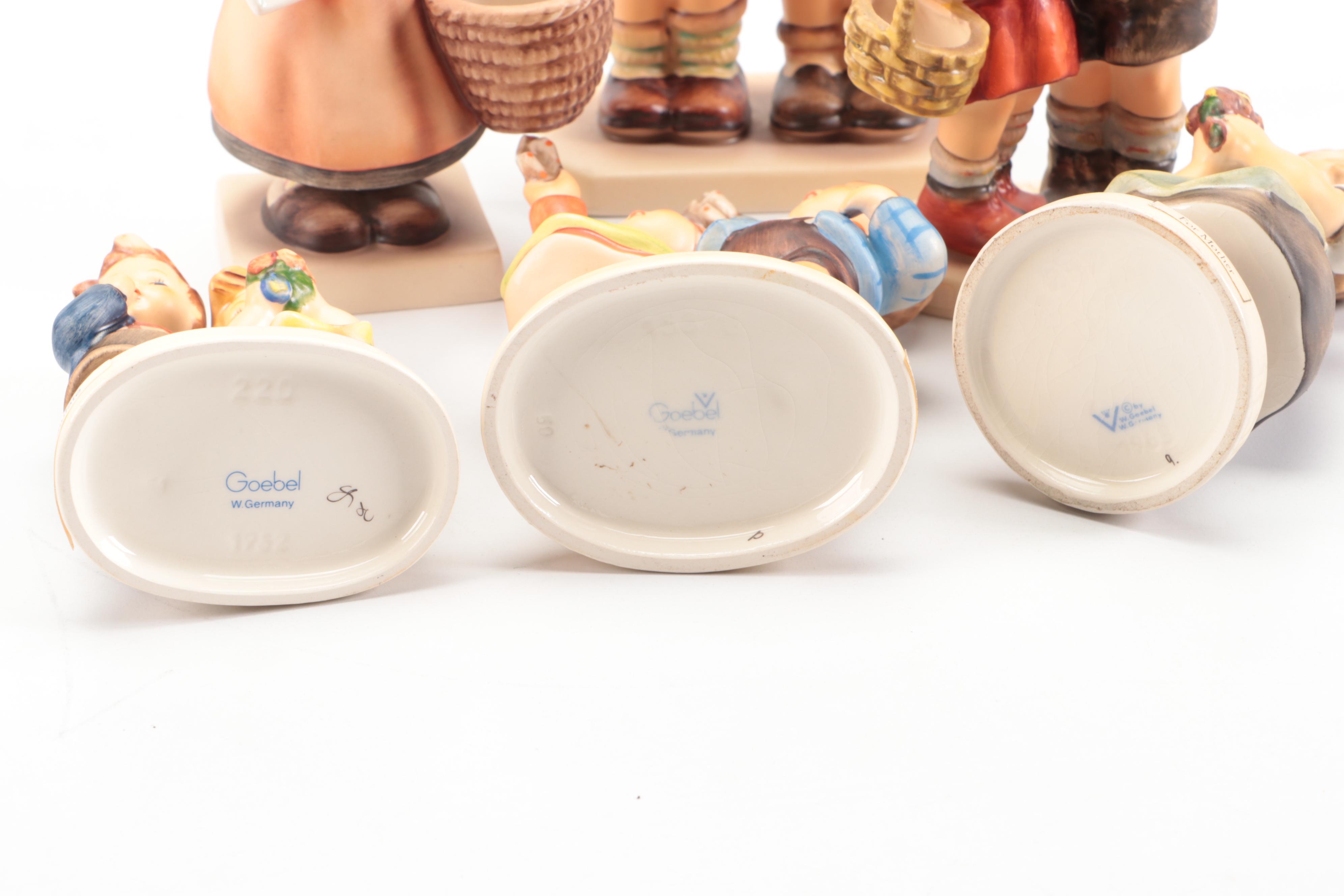 Goebel "The Love Lives On" and More Porcelain Figurines, Late 20th C.