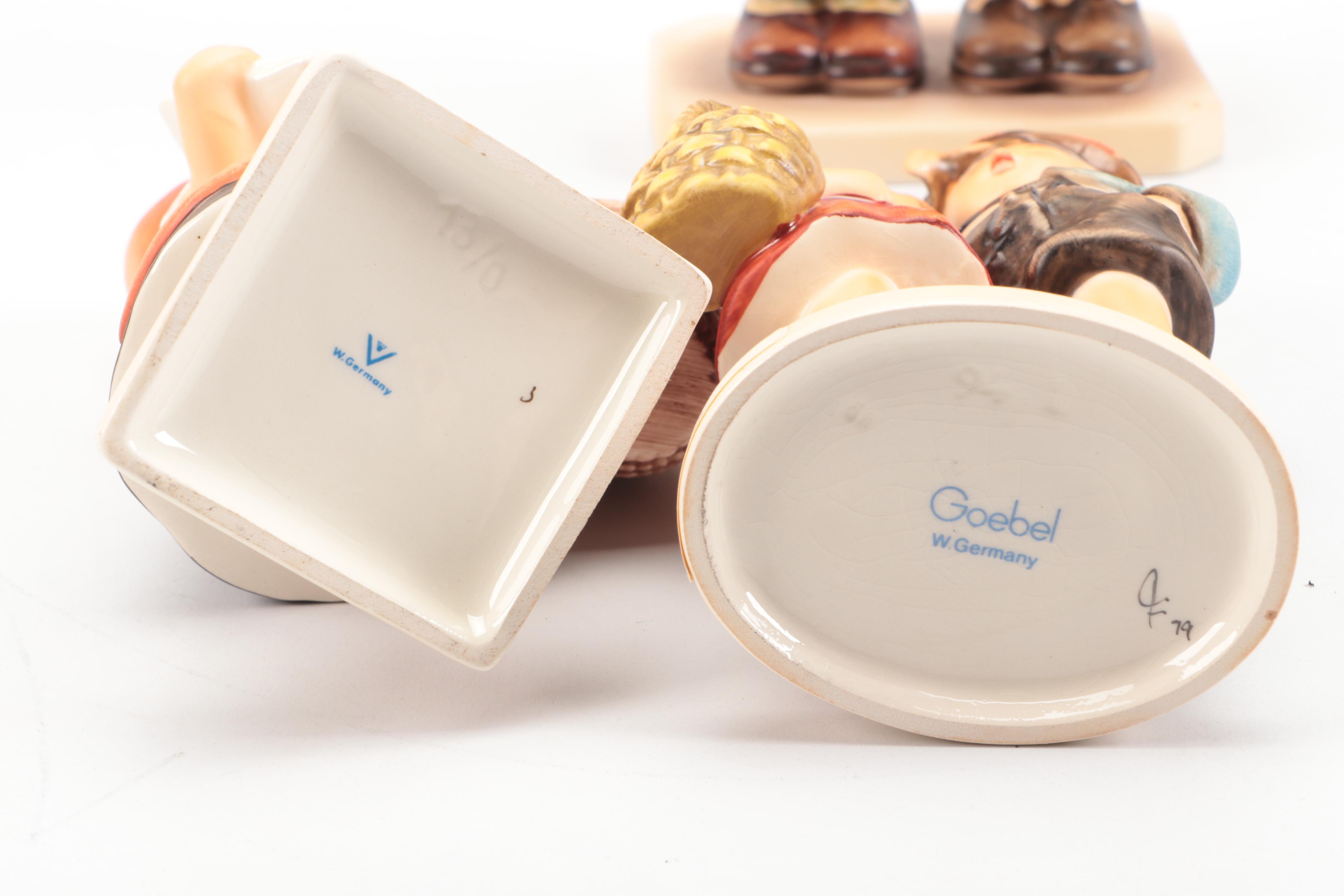 Goebel "The Love Lives On" and More Porcelain Figurines, Late 20th C.