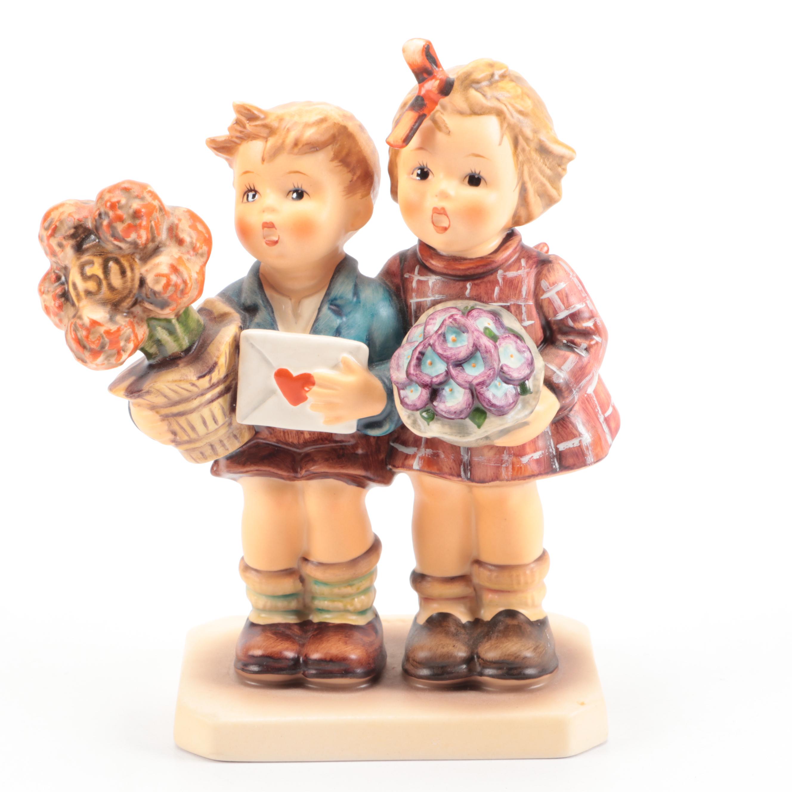 Goebel "The Love Lives On" and More Porcelain Figurines, Late 20th C.