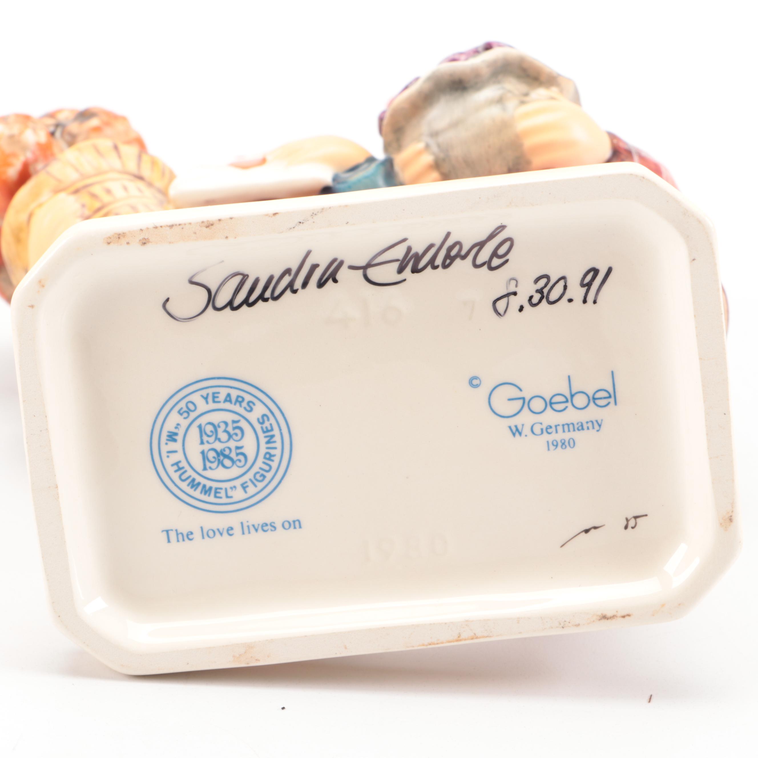 Goebel "The Love Lives On" and More Porcelain Figurines, Late 20th C.