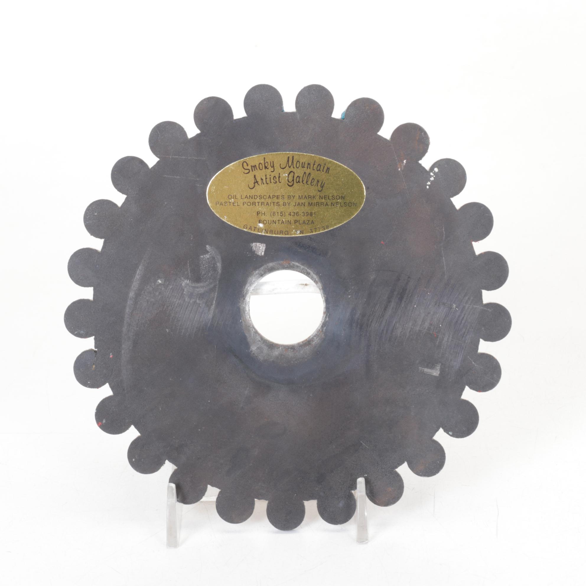 Smoky Mountain Artist Gallery Hand-Painted Saw Blade with More Outhouse Decor