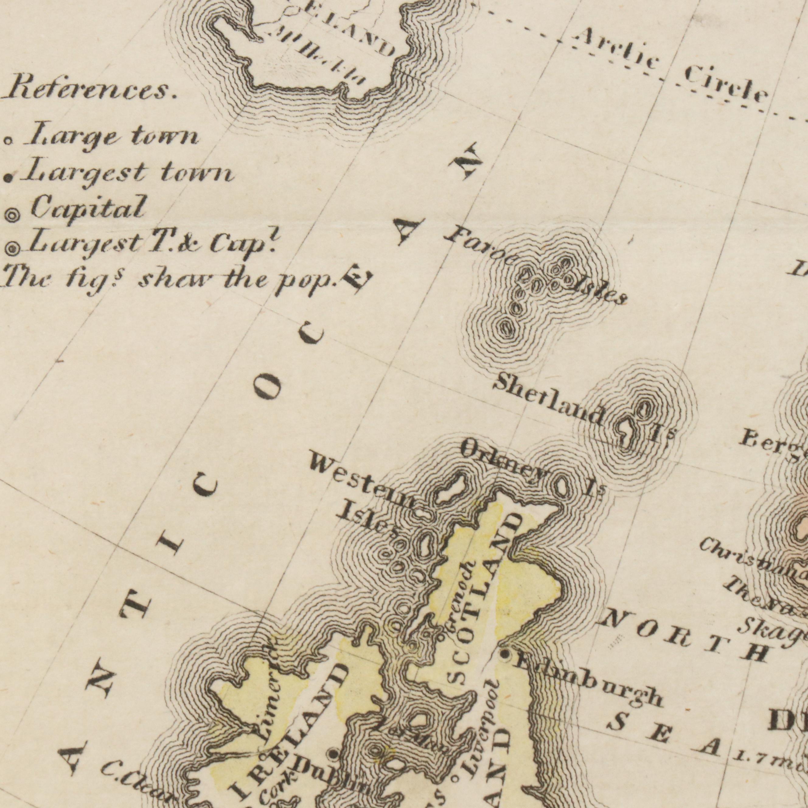 Hand-Colored Engraving Maps "Asia" and "Europe"