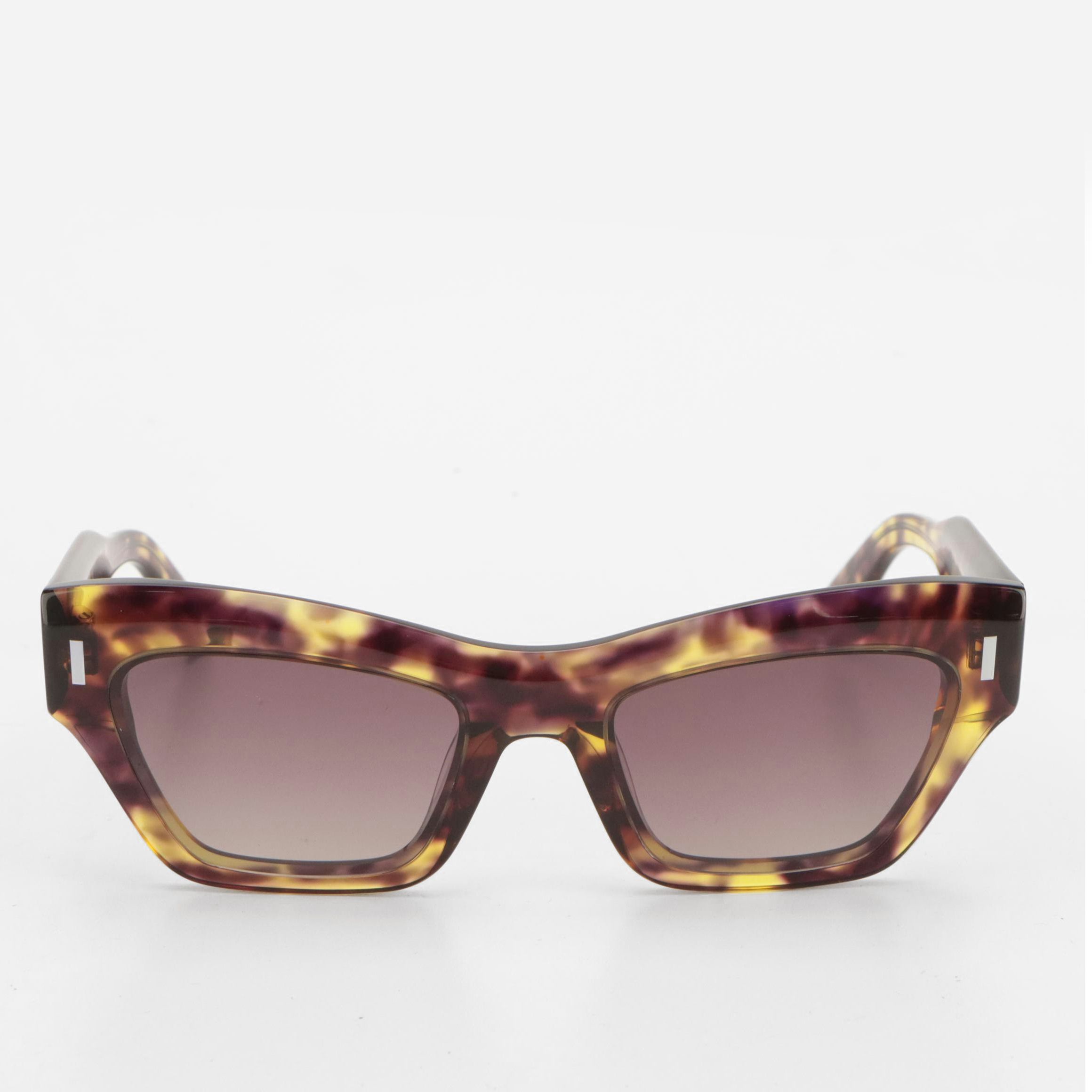 Calvin Klein CK23503S Purple Havana Butterfly Sunglasses with Case