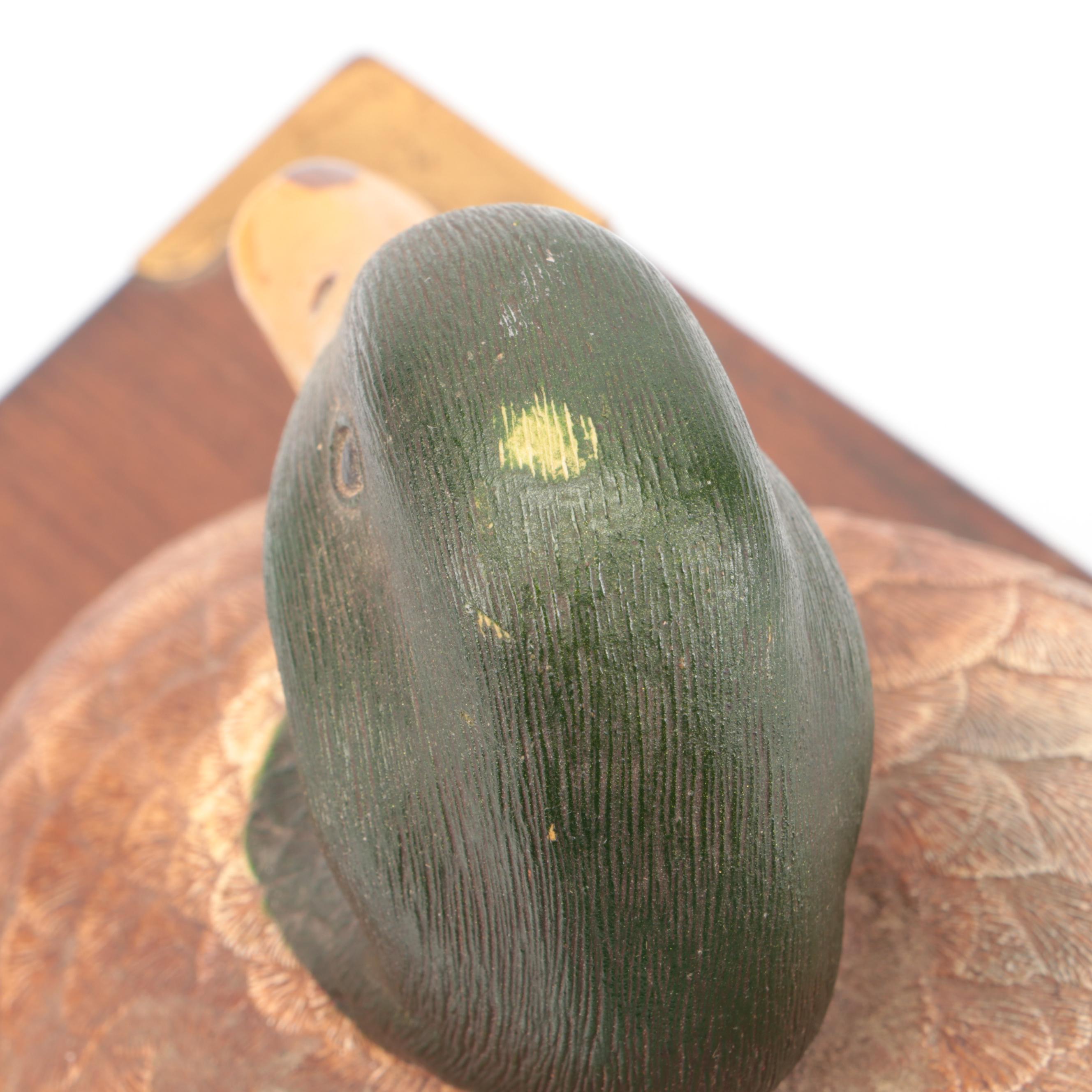 Relic Art Carved Wooden Mallard Box