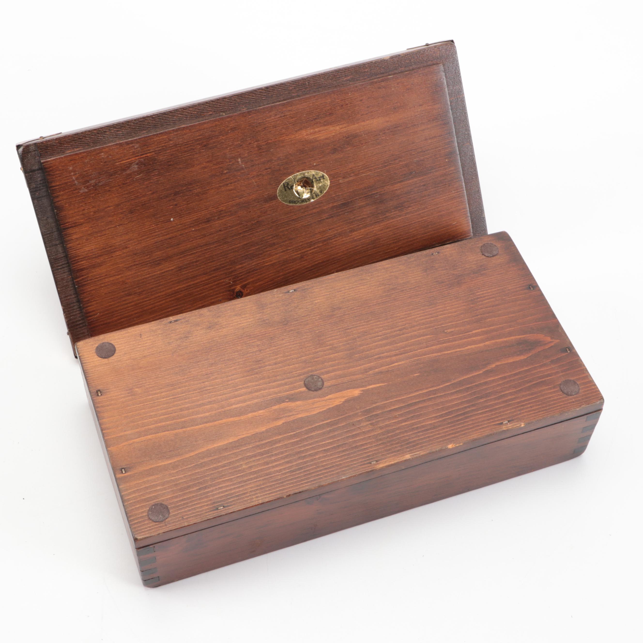 Relic Art Carved Wooden Mallard Box