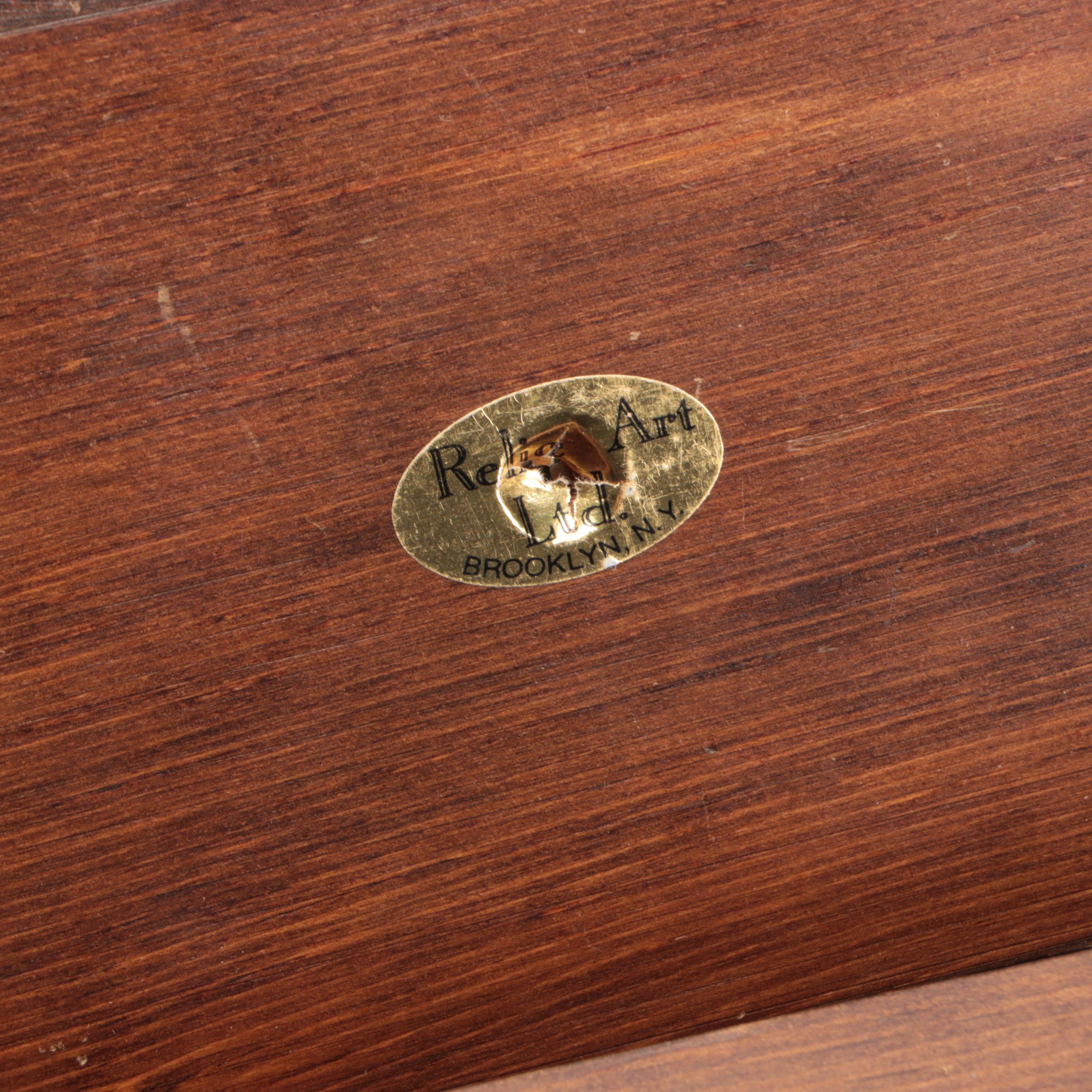 Relic Art Carved Wooden Mallard Box