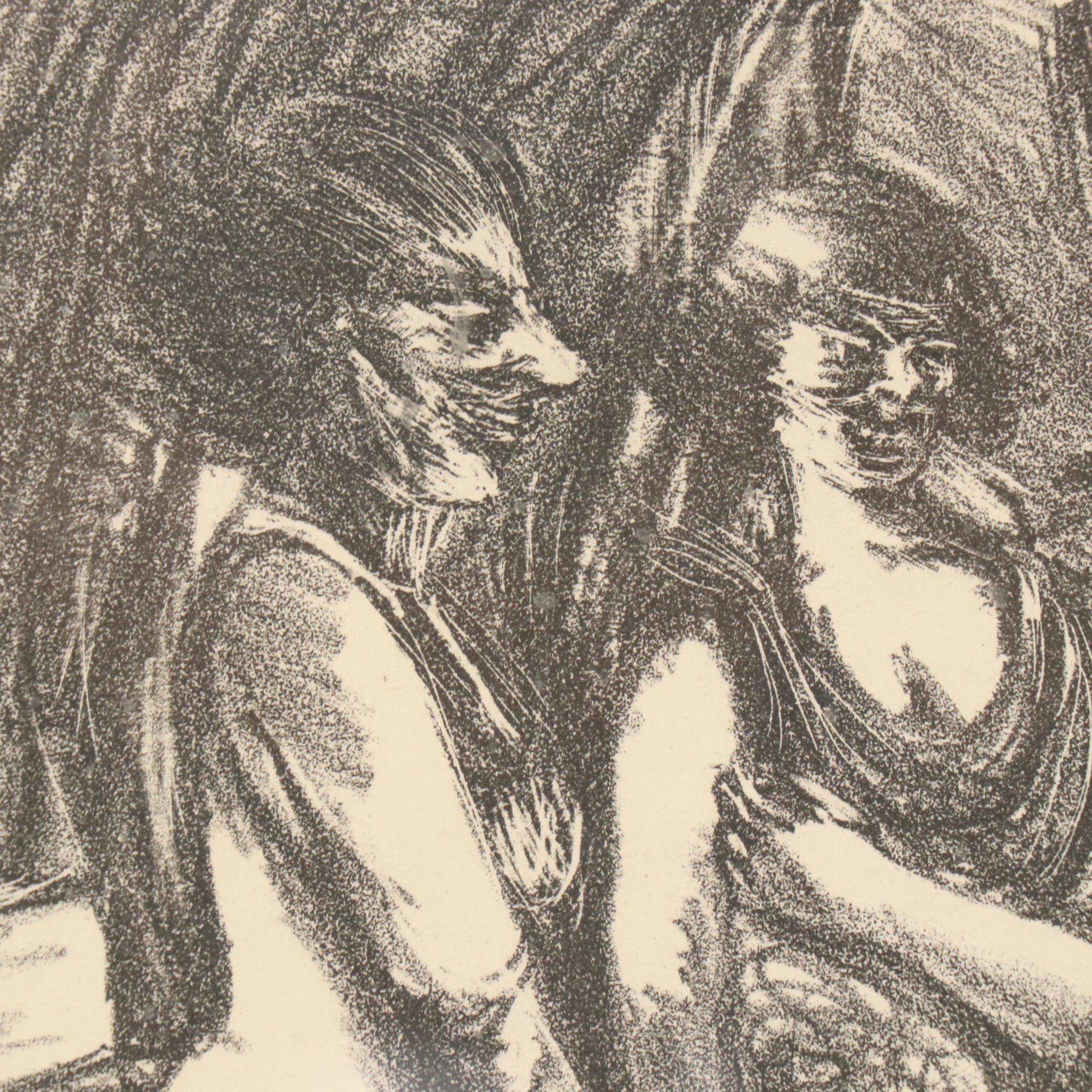 Robert Fabe Figurative Lithograph, 1938