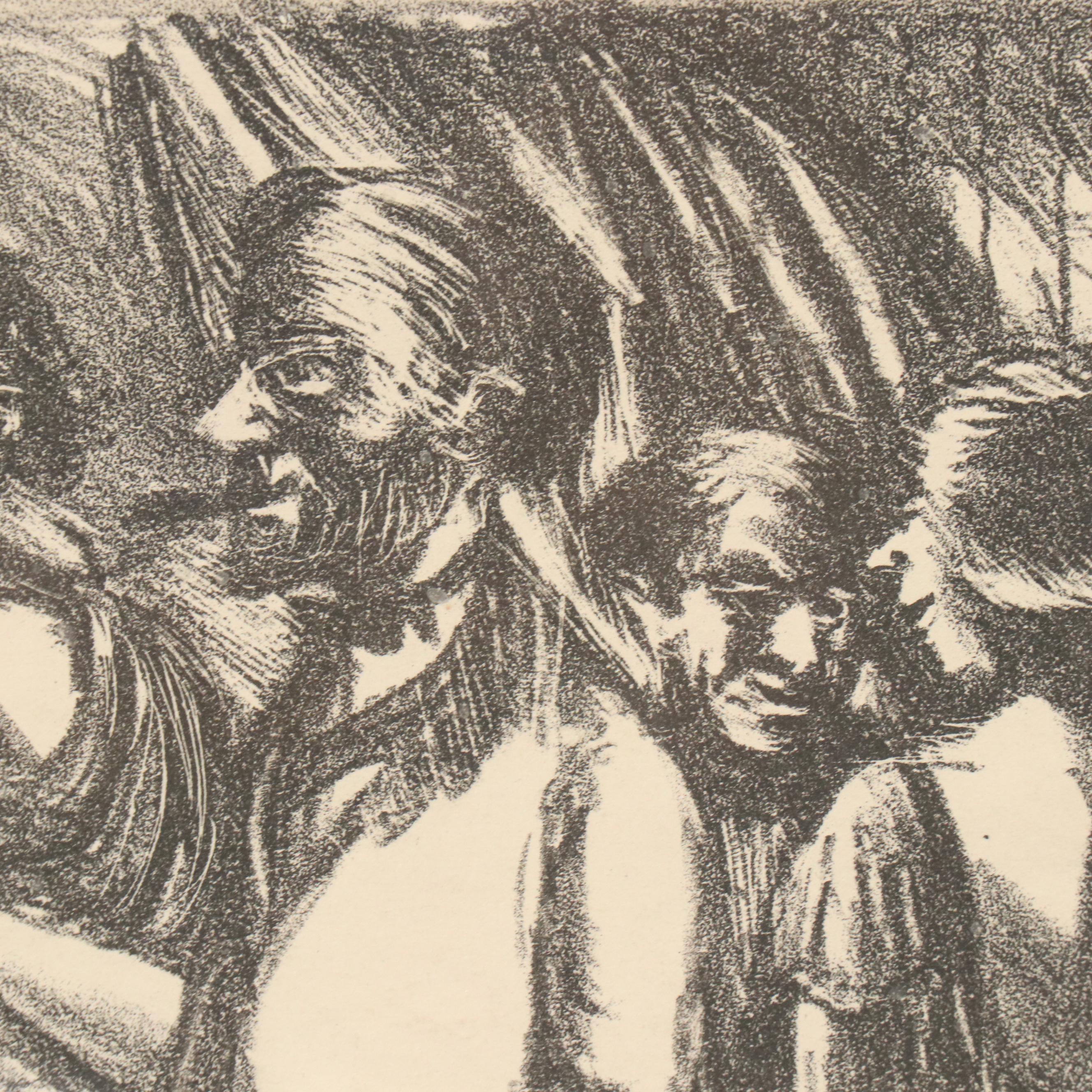 Robert Fabe Figurative Lithograph, 1938