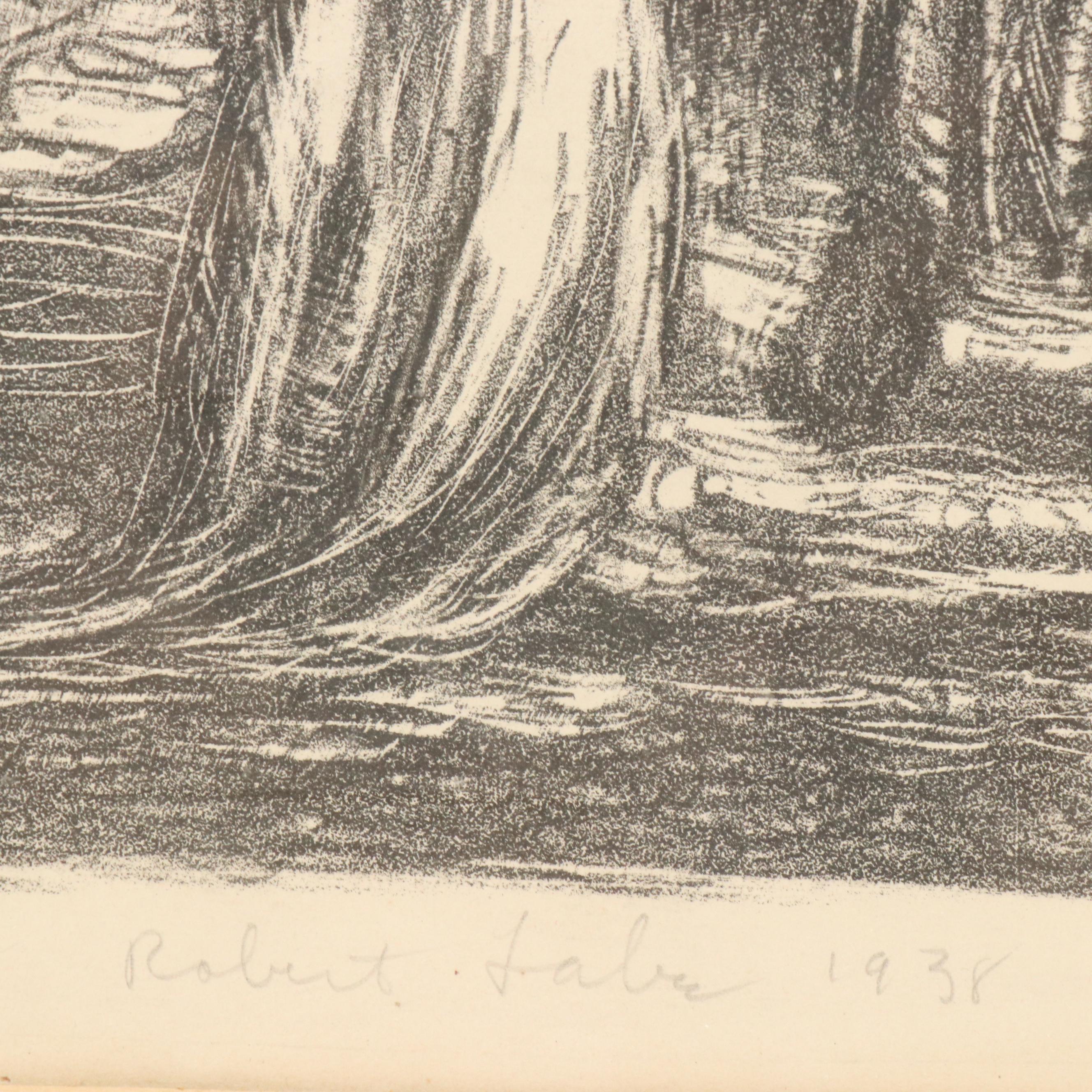 Robert Fabe Figurative Lithograph, 1938